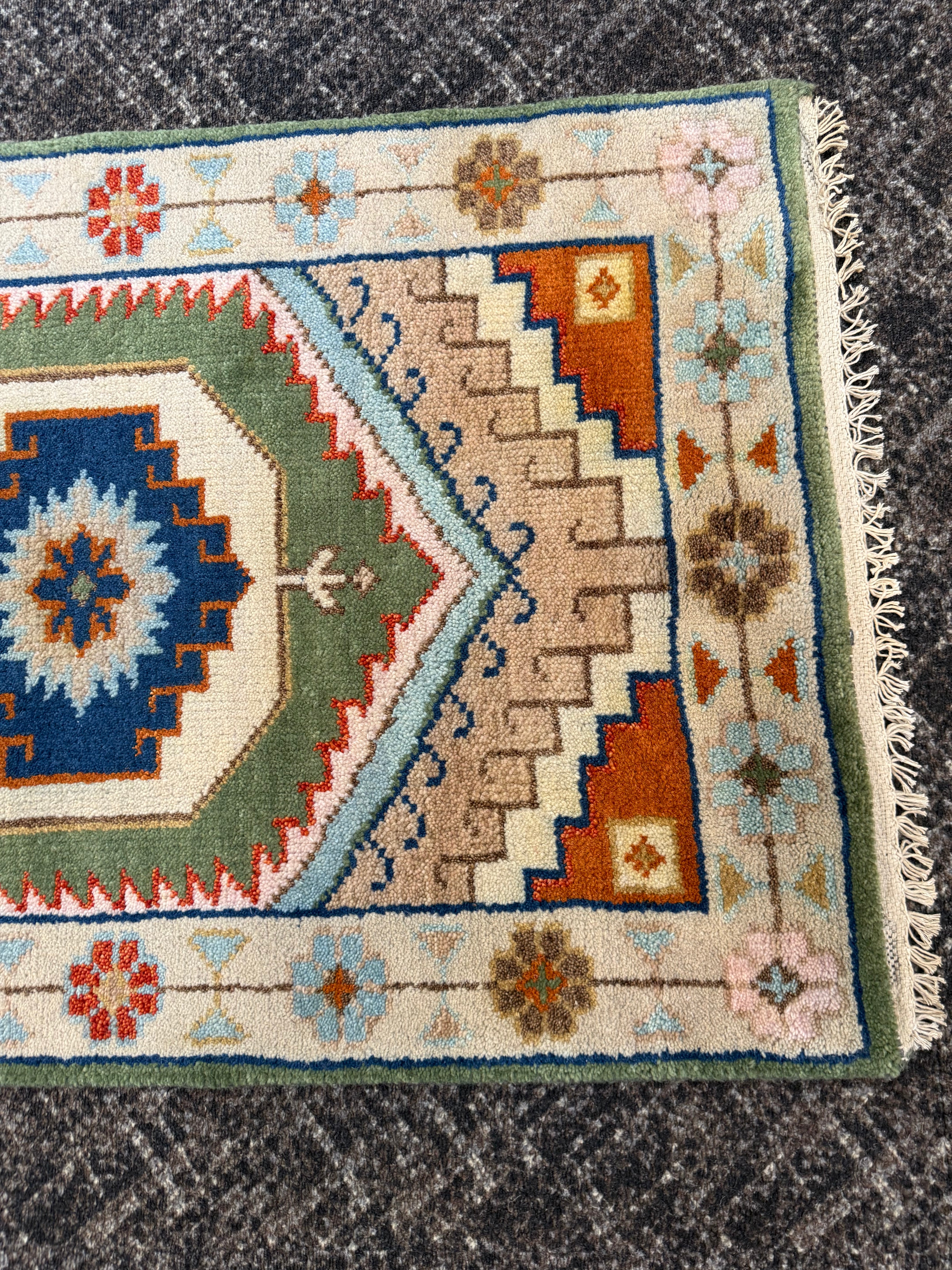 2.7’ x 8' Ft. Contemporary Turkish Oushak Bohemian Hand Knotted Wool Runner – BR2602