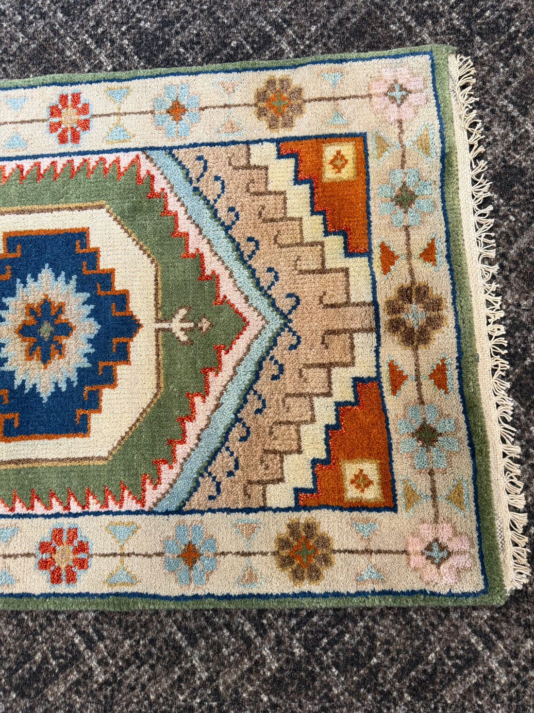 2.7’ x 8' Ft. Contemporary Turkish Oushak Bohemian Hand Knotted Wool Runner – BR2602