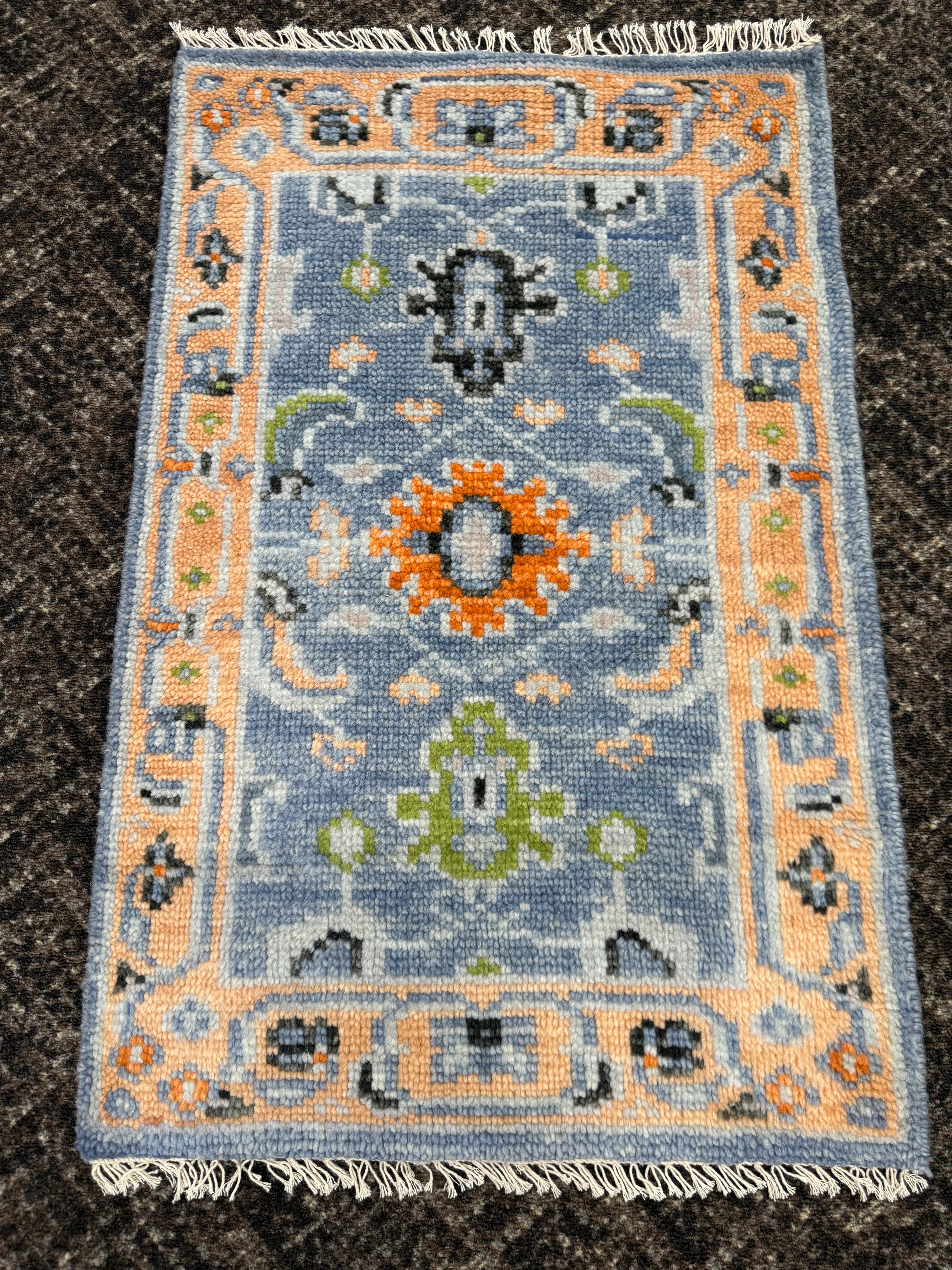 2' x 3' Ft. Contemporary Turkish Oushak Bohemian Hand Knotted Wool Area Rug – BR2562