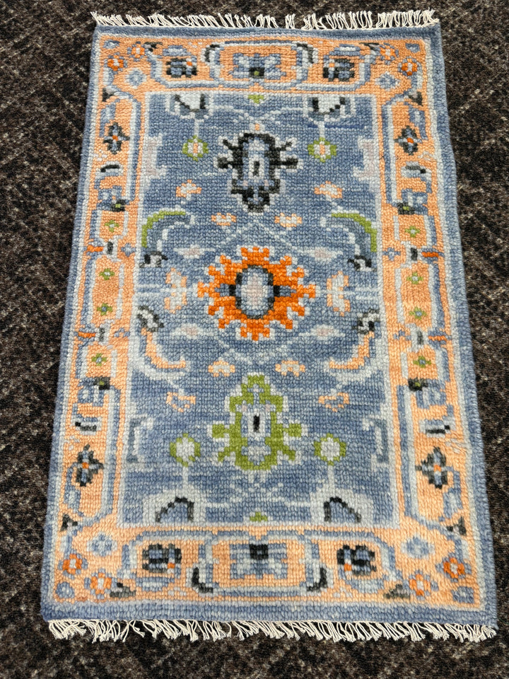 2' x 3' Ft. Contemporary Turkish Oushak Bohemian Hand Knotted Wool Area Rug – BR2562