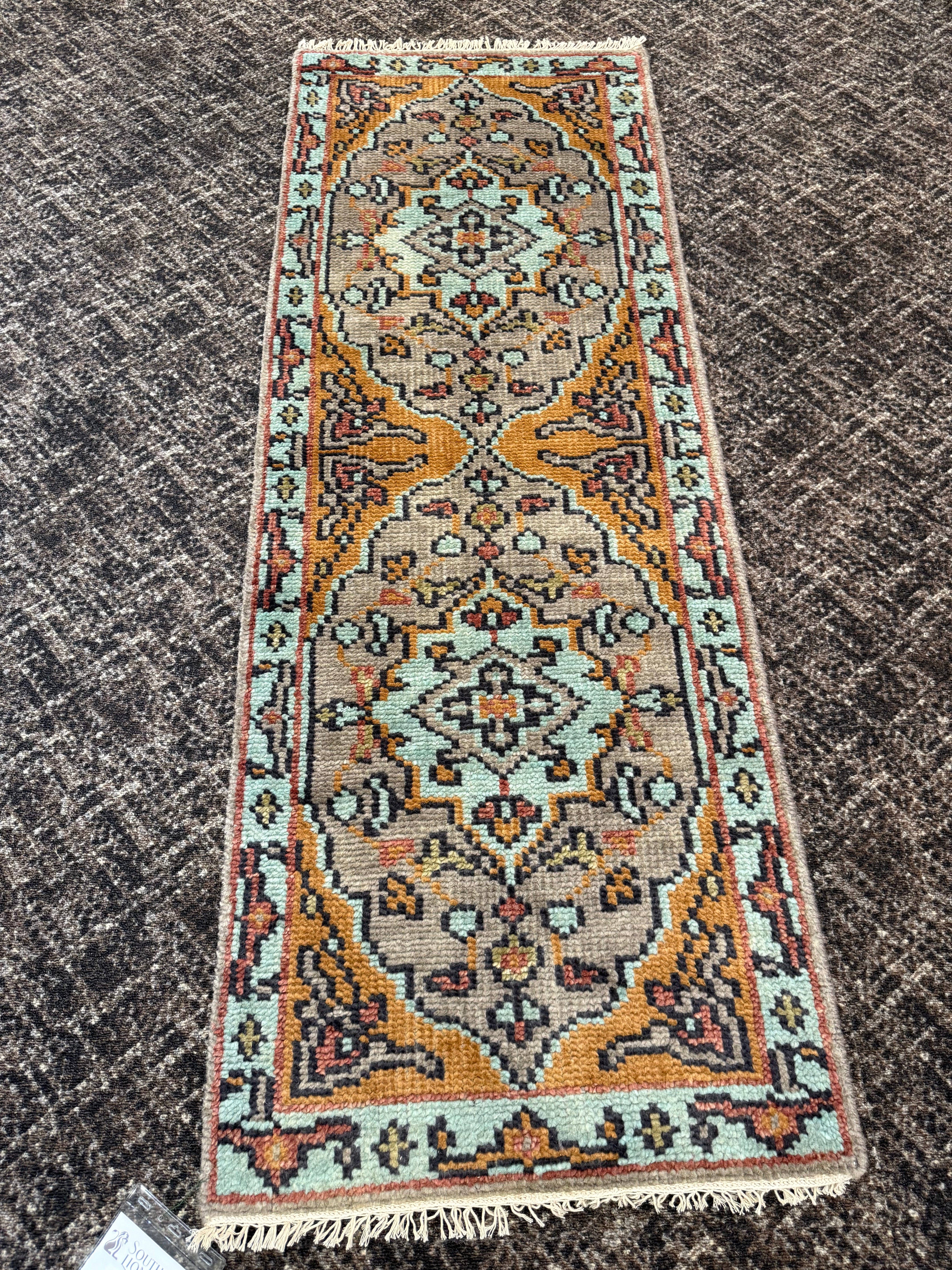 2’ x 6' Ft. Contemporary Turkish Oushak Bohemian Hand Knotted Wool Runner / Rug - BR2565