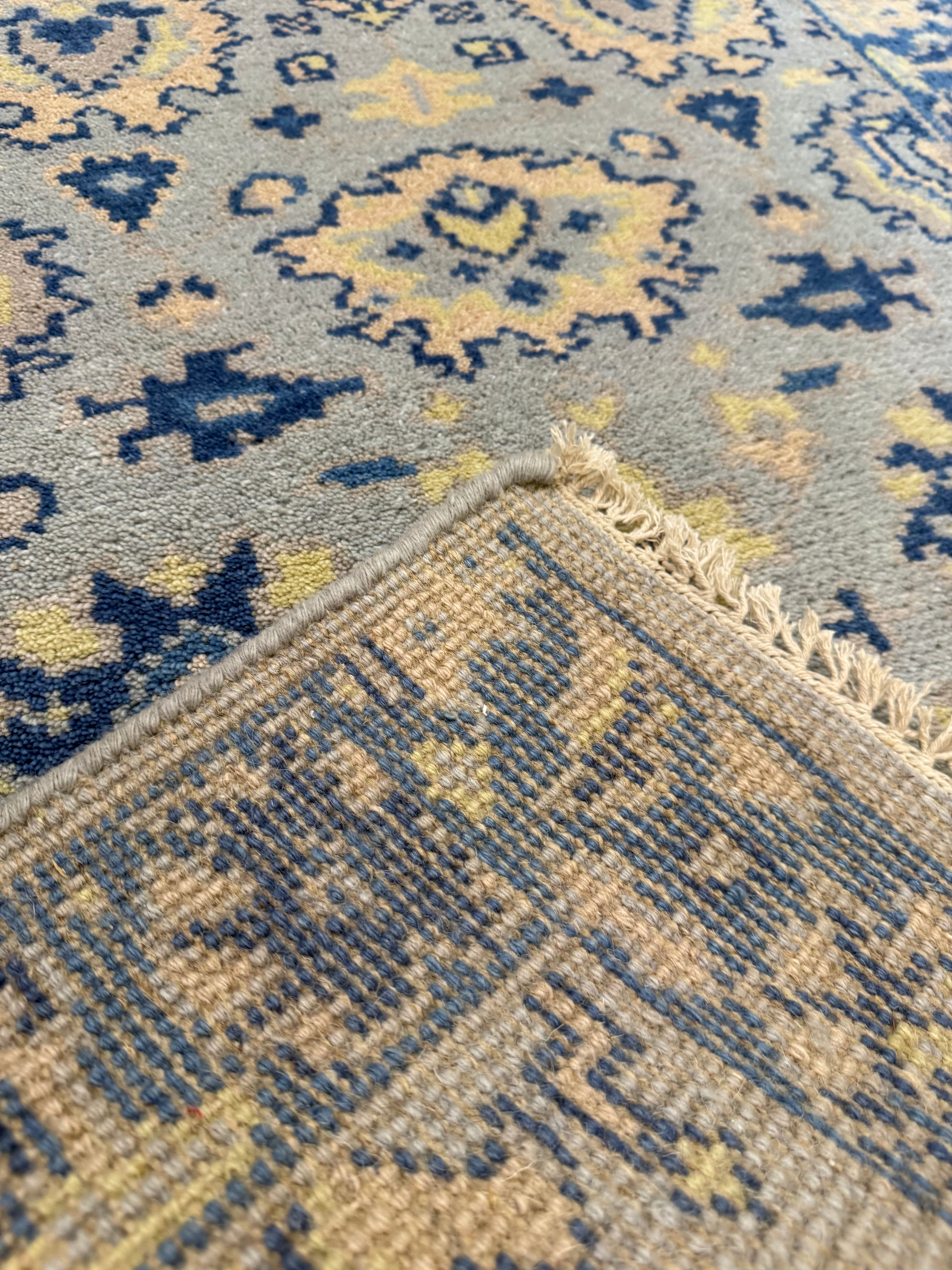 2.8’ x 10' Ft. Contemporary Turkish Oushak Bohemian Hand Knotted Wool Runner – BR2585