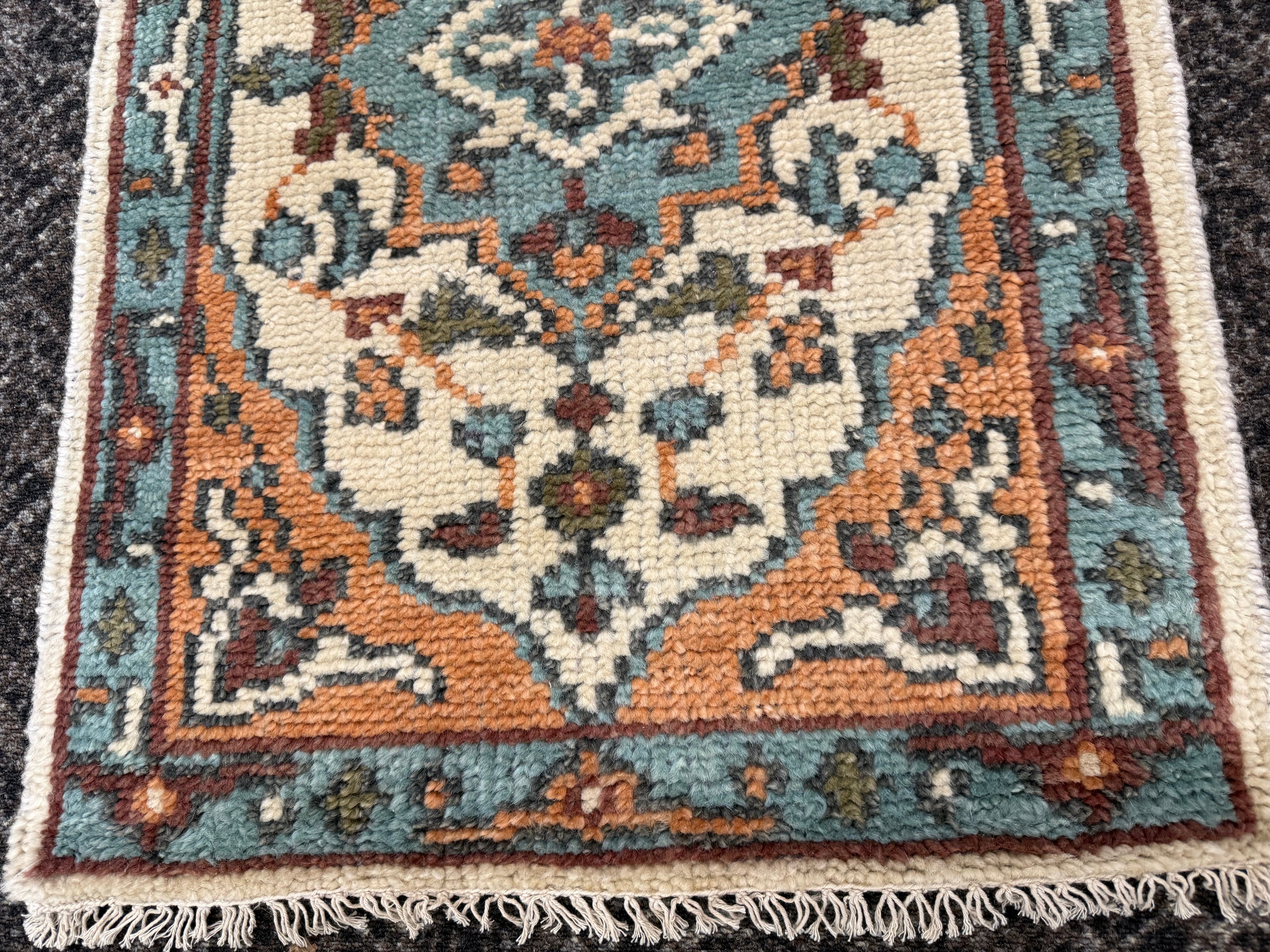 2’ x 6' Ft. Contemporary Turkish Oushak Bohemian Hand Knotted Wool Runner / Rug - BR2569