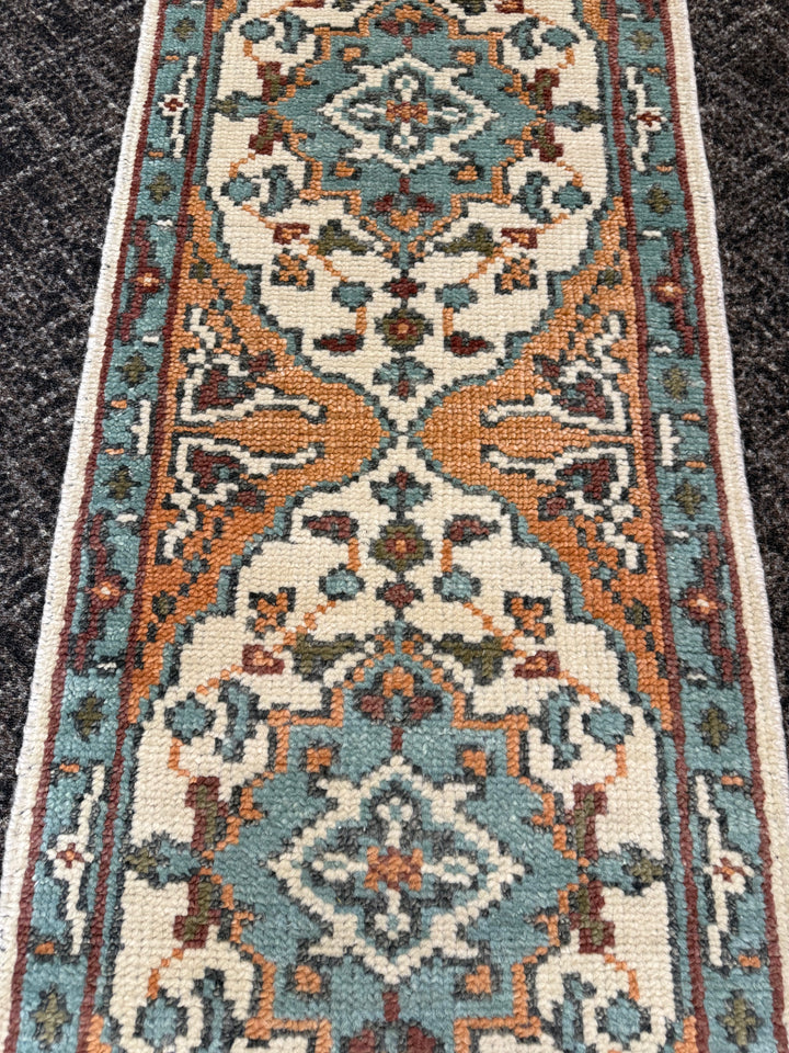 2’ x 6' Ft. Contemporary Turkish Oushak Bohemian Hand Knotted Wool Runner / Rug - BR2569