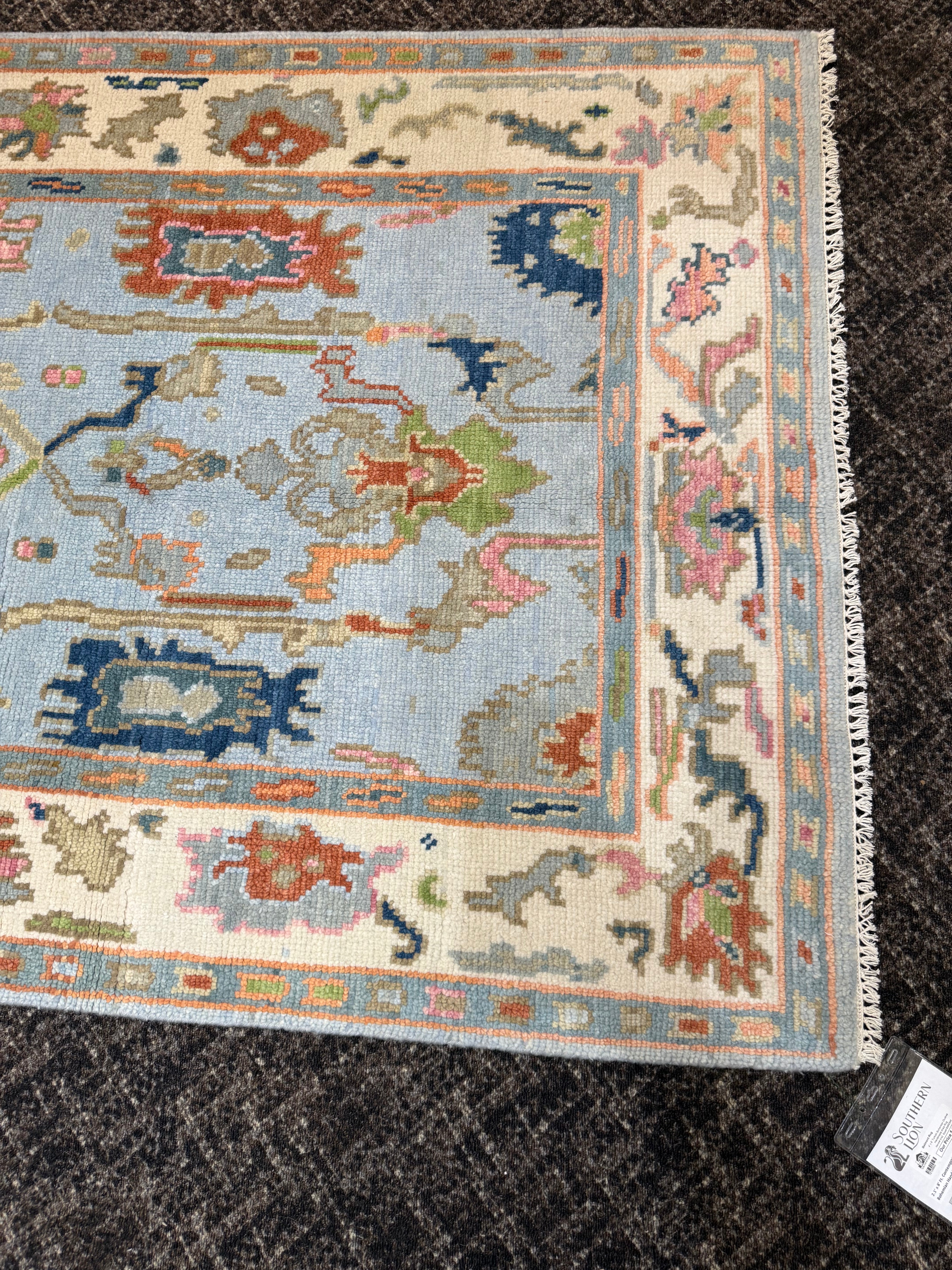 4' x 6' Ft. Contemporary Turkish Oushak Bohemian Hand Knotted Wool Area Rug – BR2595