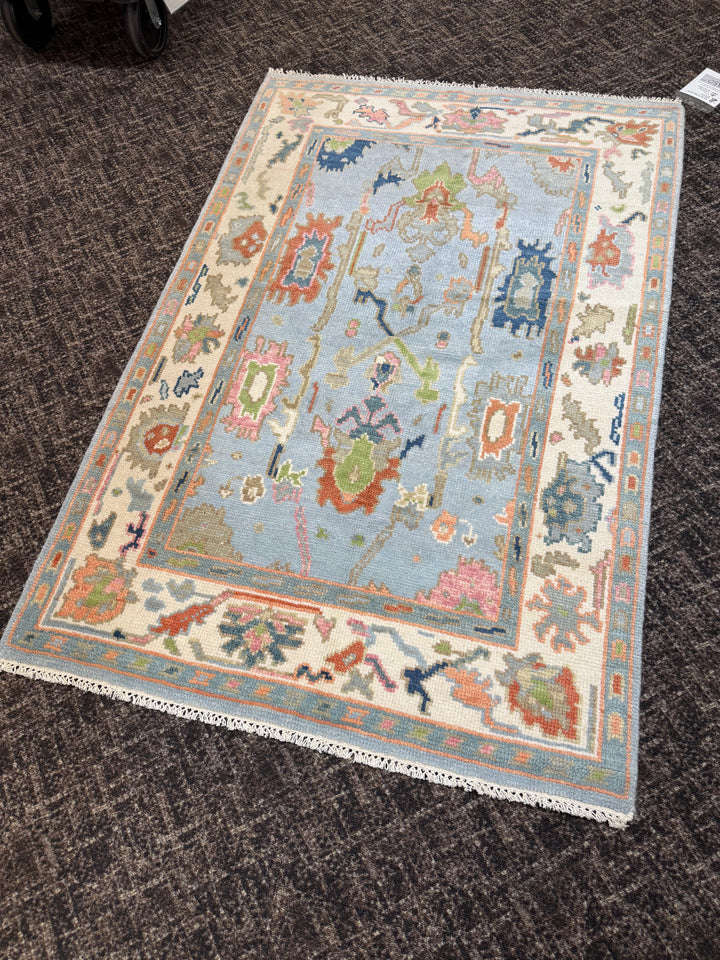 4' x 6' Ft. Contemporary Turkish Oushak Bohemian Hand Knotted Wool Area Rug – BR2595