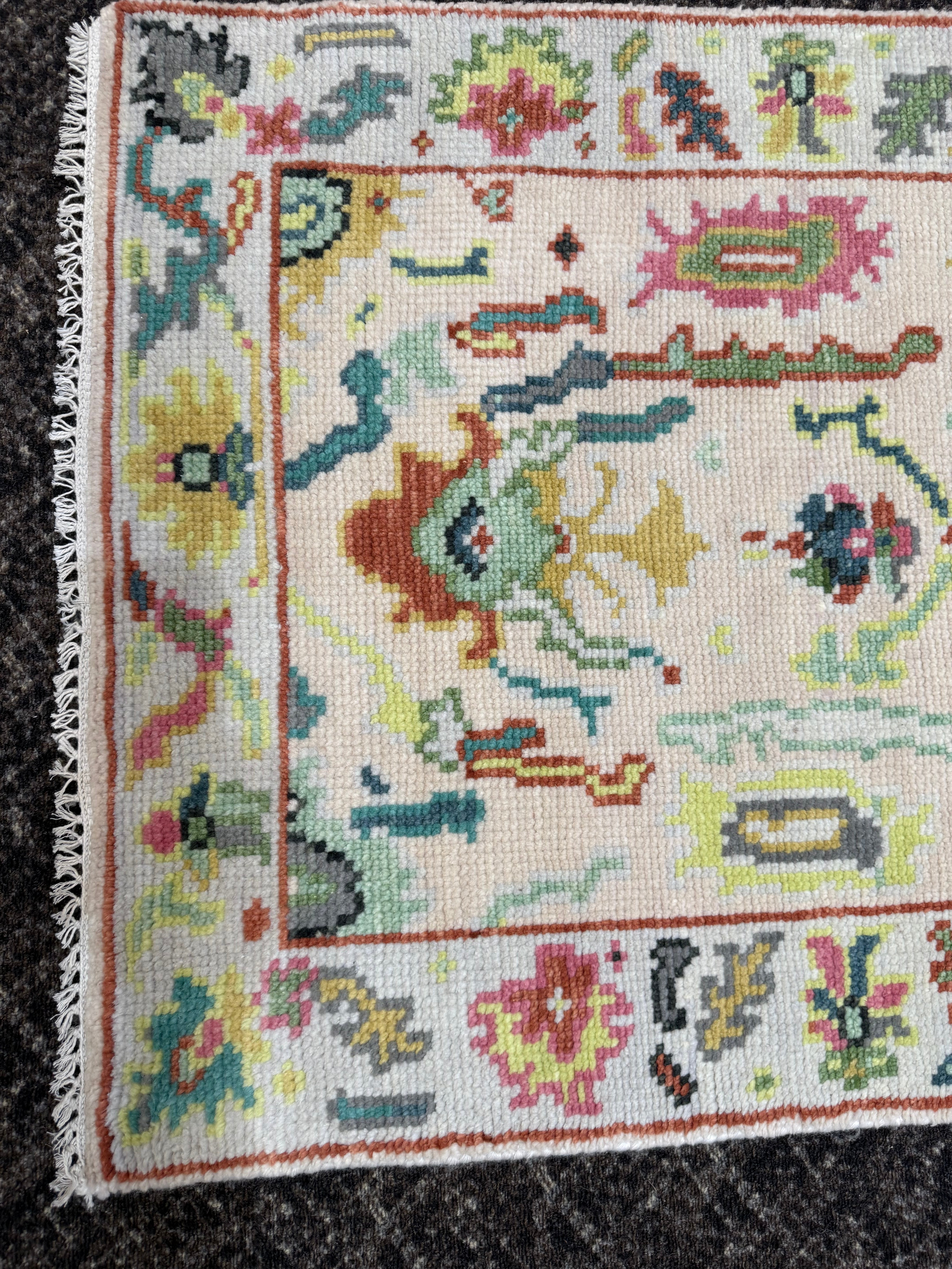 2’ x 8' Ft. Contemporary Turkish Oushak Bohemian Hand Knotted Wool Runner – BR2599