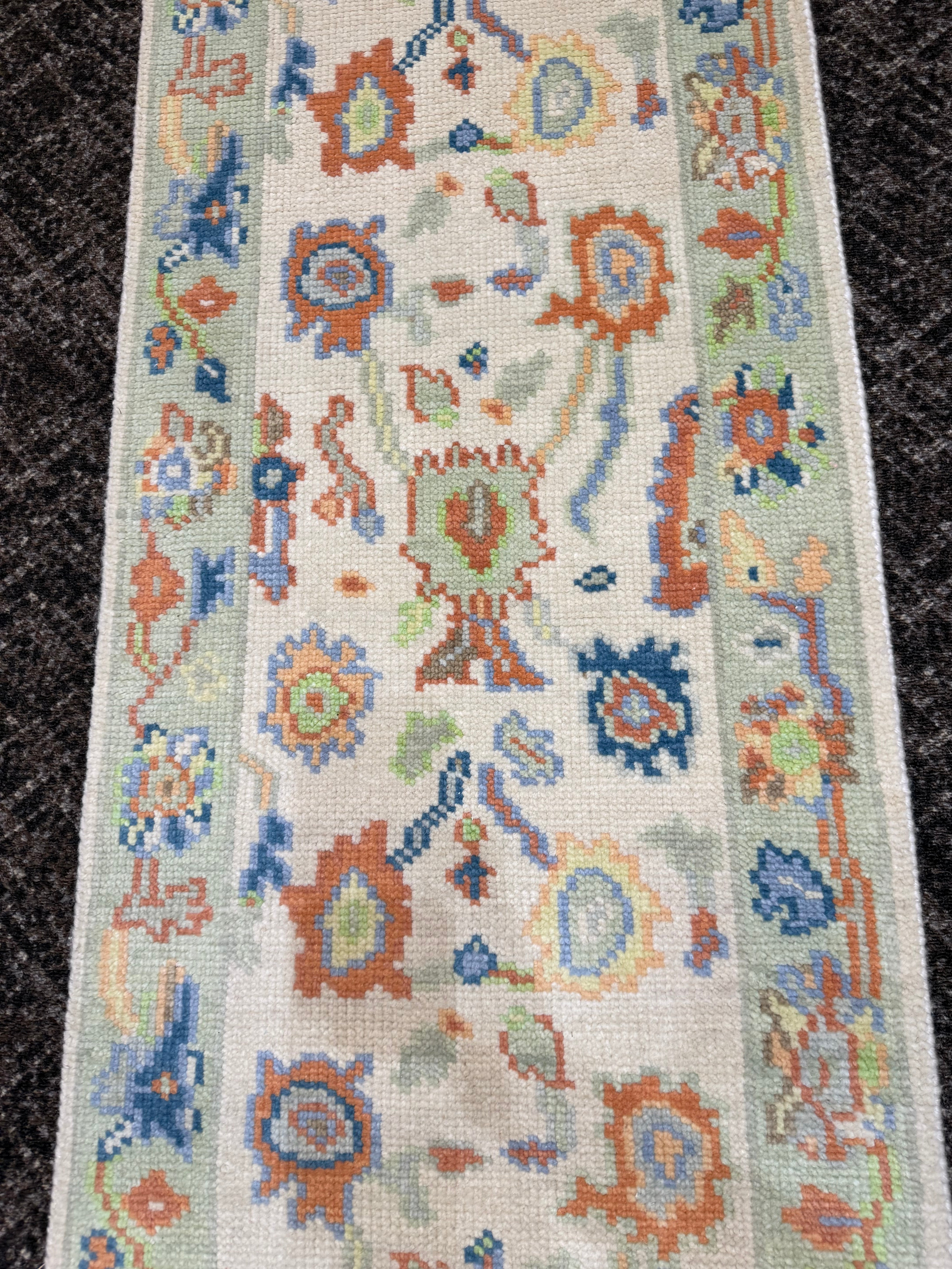 2’ x 8' Ft. Contemporary Turkish Oushak Bohemian Hand Knotted Wool Runner – BR2590