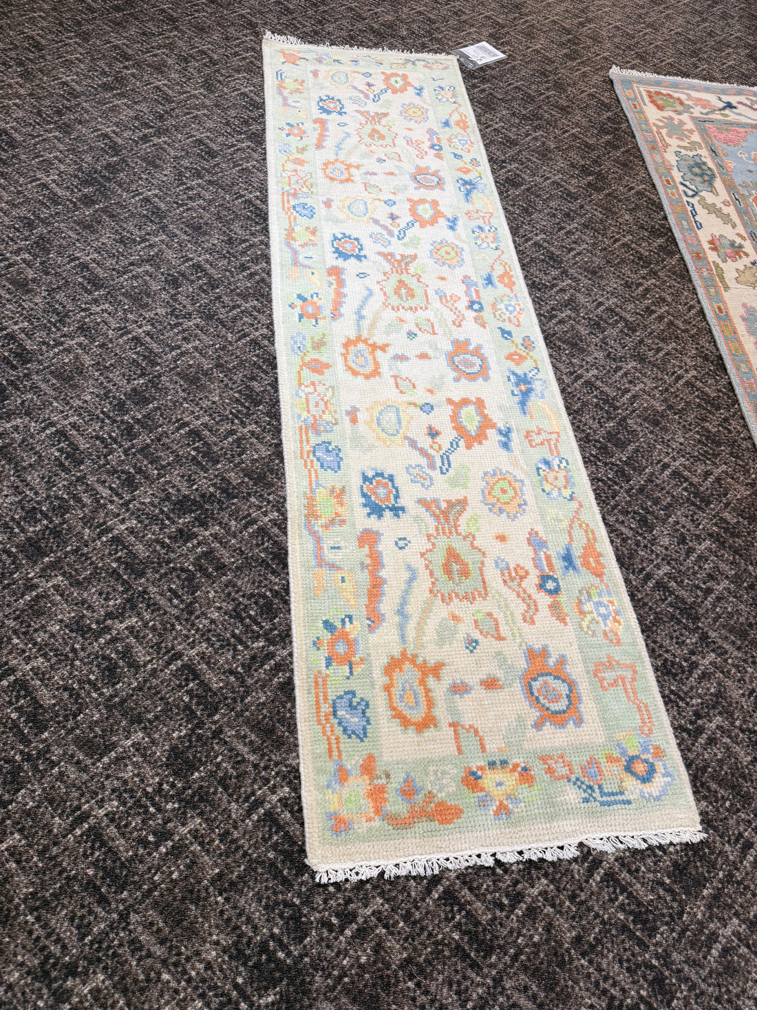 2’ x 8' Ft. Contemporary Turkish Oushak Bohemian Hand Knotted Wool Runner – BR2590