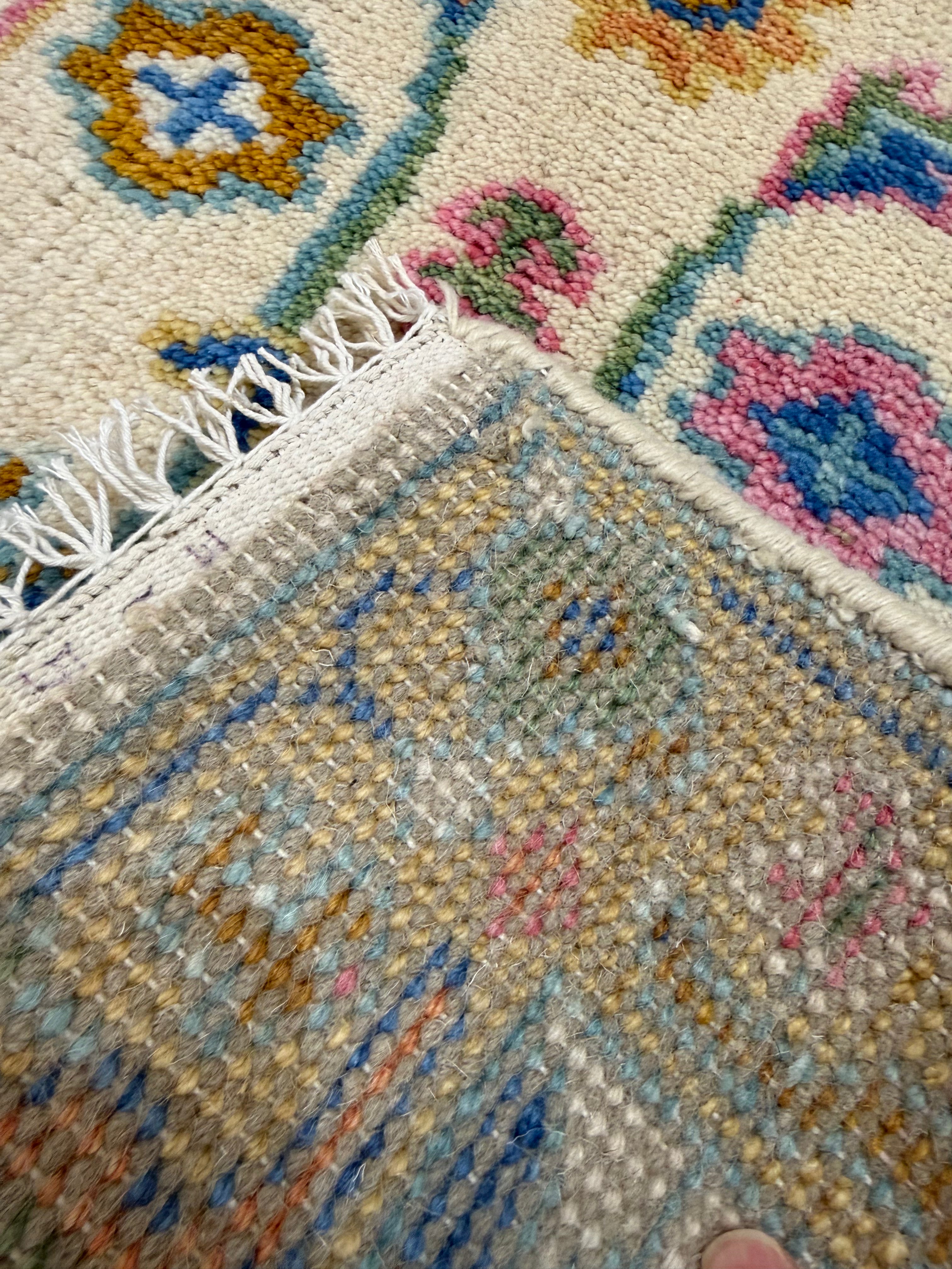 2’ x 8' Ft. Contemporary Turkish Oushak Bohemian Hand Knotted Wool Runner – BR2590