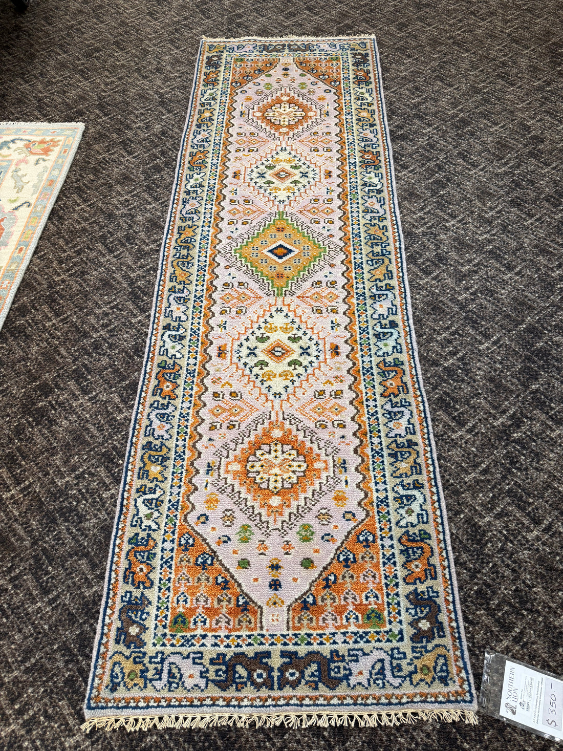 2.7’ x 8' Ft. Contemporary Turkish Oushak Bohemian Hand Knotted Wool Runner – BR2608