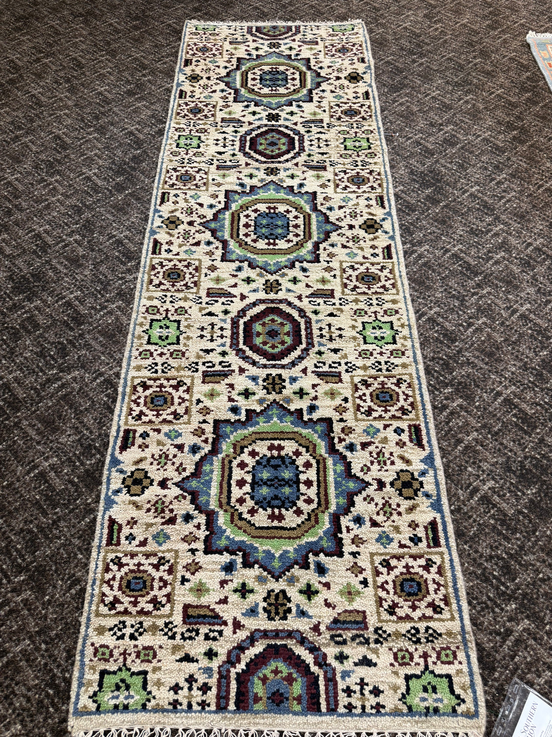 2.7’ x 8' Ft. Contemporary Turkish Oushak Bohemian Hand Knotted Wool Runner – BR2598