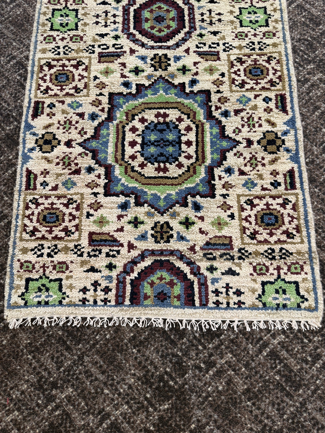 2.7’ x 8' Ft. Contemporary Turkish Oushak Bohemian Hand Knotted Wool Runner – BR2598