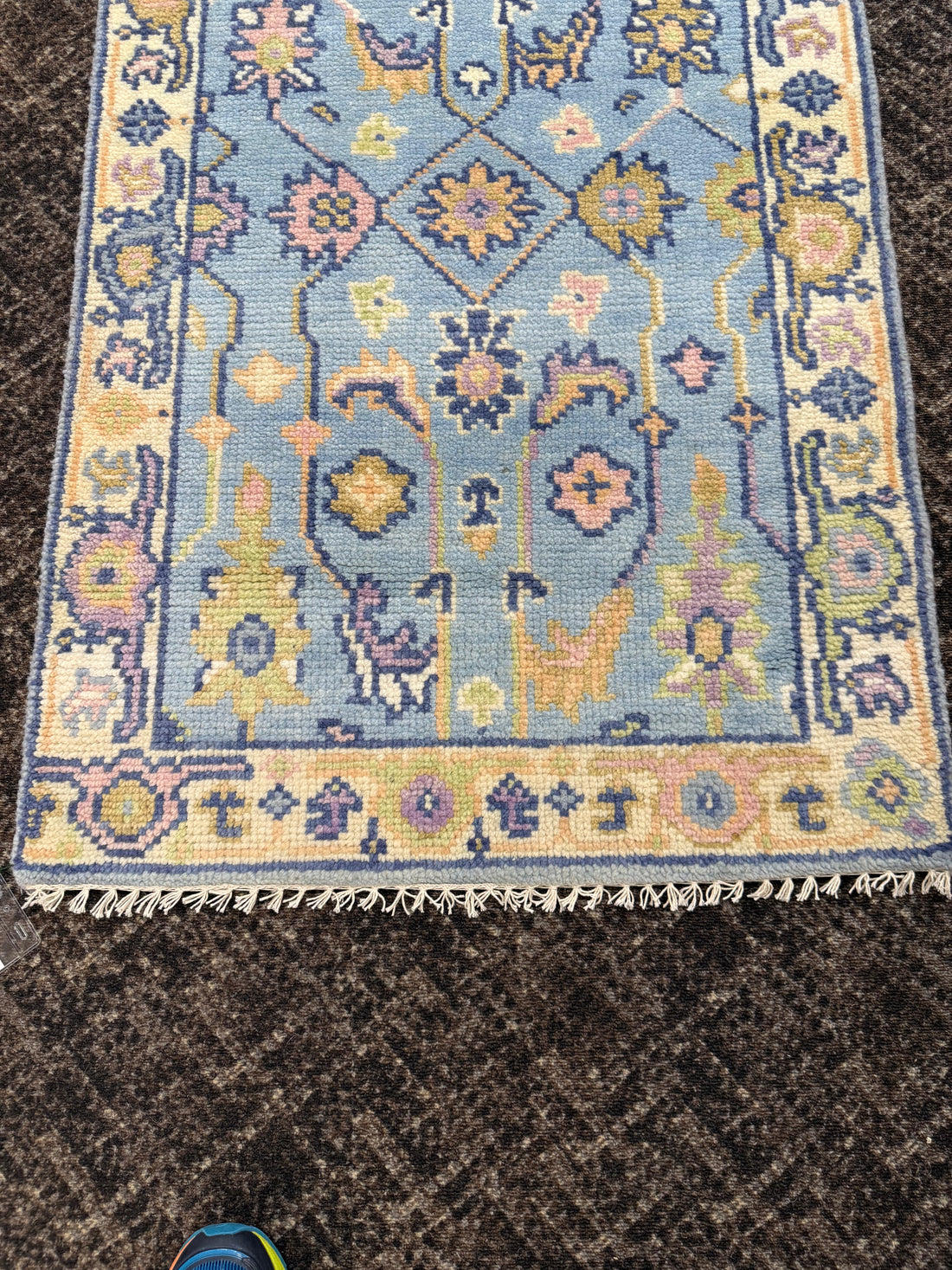 2.7’ x 8' Ft. Contemporary Turkish Oushak Bohemian Hand Knotted Wool Runner – BR2503