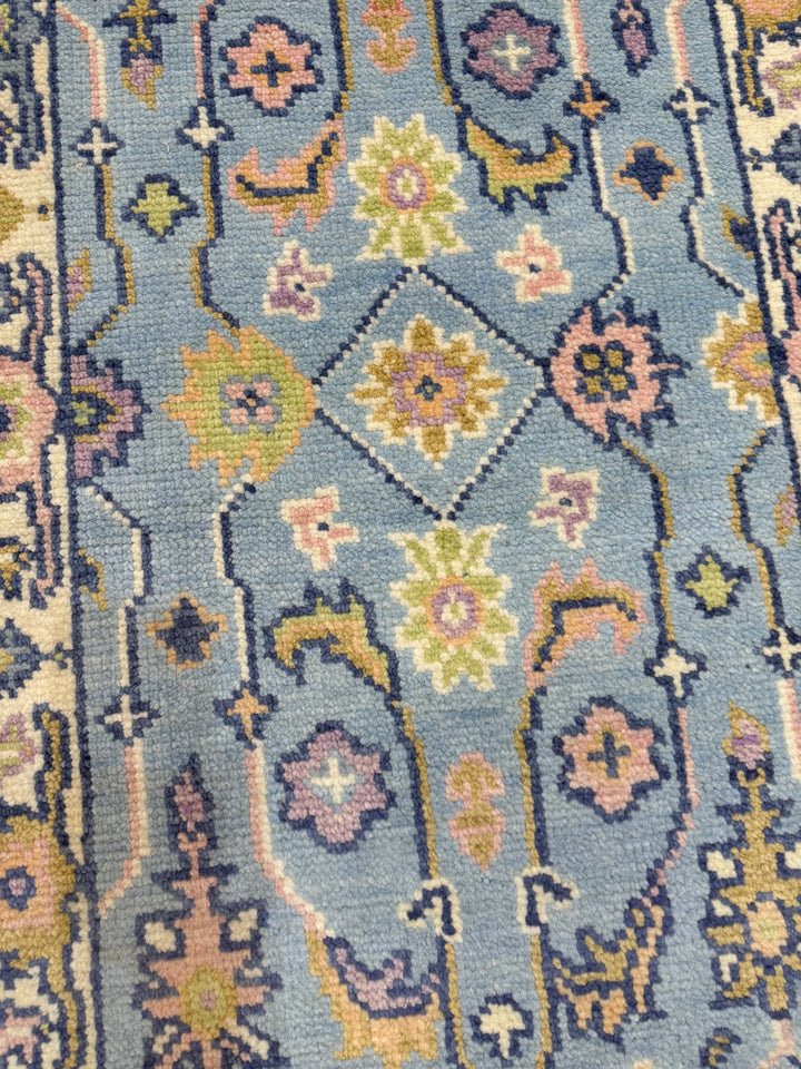 2.7’ x 8' Ft. Contemporary Turkish Oushak Bohemian Hand Knotted Wool Runner – BR2503