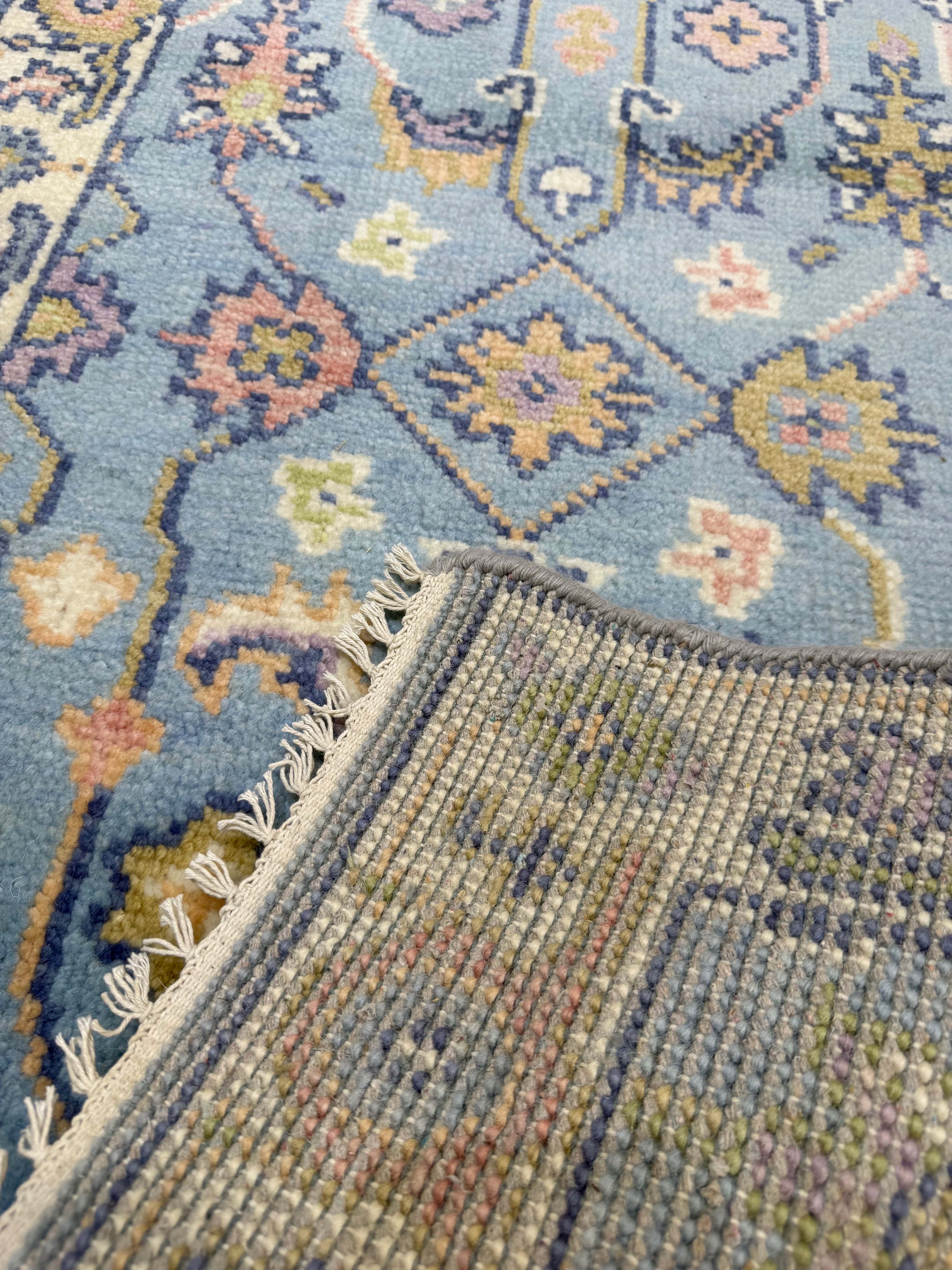 2.7’ x 8' Ft. Contemporary Turkish Oushak Bohemian Hand Knotted Wool Runner – BR2503