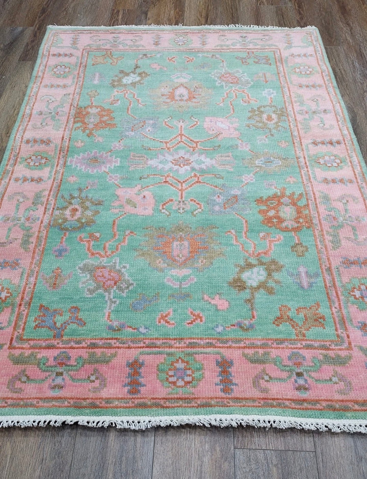 4' x 6' Ft. Contemporary Turkish Oushak Bohemian Hand Knotted Wool Area Rug – BR2607