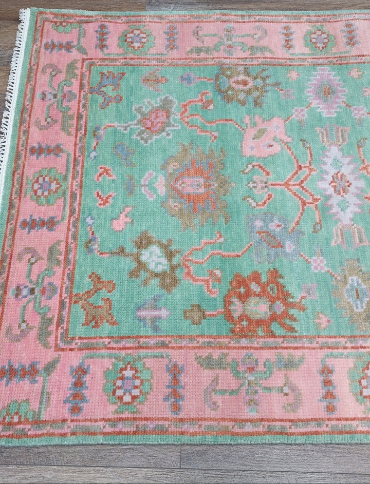 4' x 6' Ft. Contemporary Turkish Oushak Bohemian Hand Knotted Wool Area Rug – BR2607