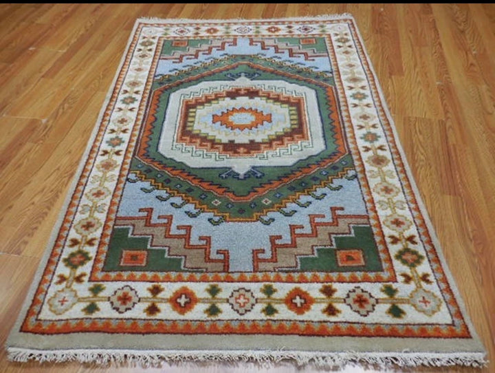 4' x 6' Ft. Contemporary Turkish Oushak Bohemian Hand Knotted Wool Area Rug – BR2622