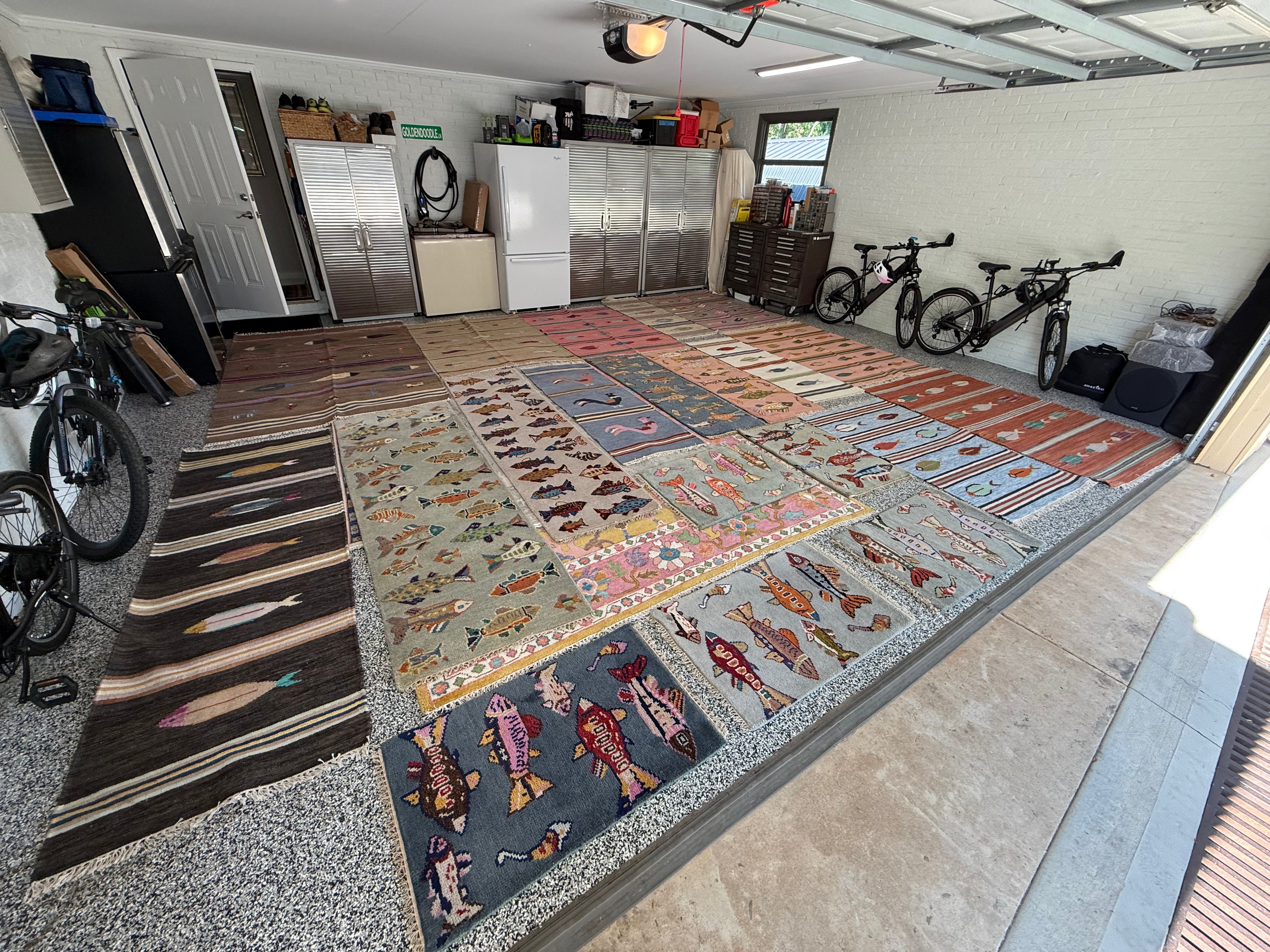 5' x 8' Ft. Fun Colorful Fish / Farm Design Turkish Oushak Hand Knotted Wool Area Rug - BR3064
