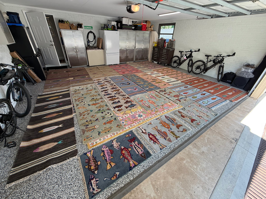5' x 8' Ft. Fun Colorful Fish / Farm Design Turkish Oushak Hand Knotted Wool Area Rug - BR3064