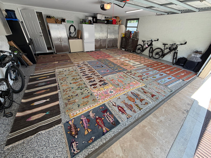 5' x 8' Ft. Fun Colorful Fish / Farm Design Turkish Oushak Hand Knotted Wool Area Rug - BR3064
