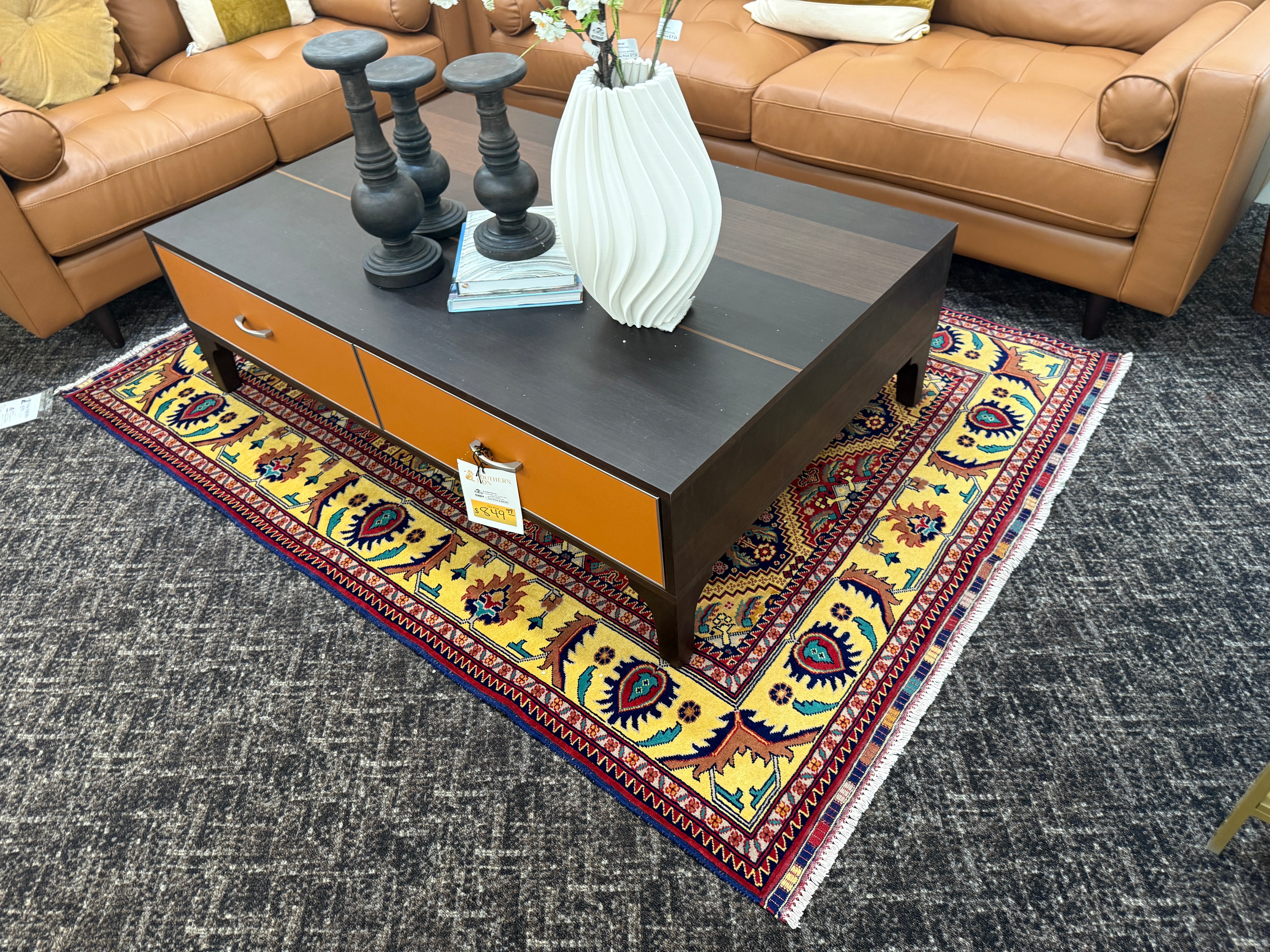 6' x 5' Spectacular Hand Knotted Veg Dyed Fine Maranous Wool Afghan Area Rug - BR923