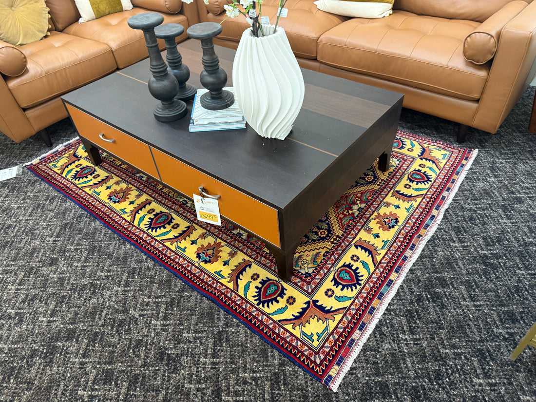 6' x 5' Spectacular Hand Knotted Veg Dyed Fine Maranous Wool Afghan Area Rug - BR923
