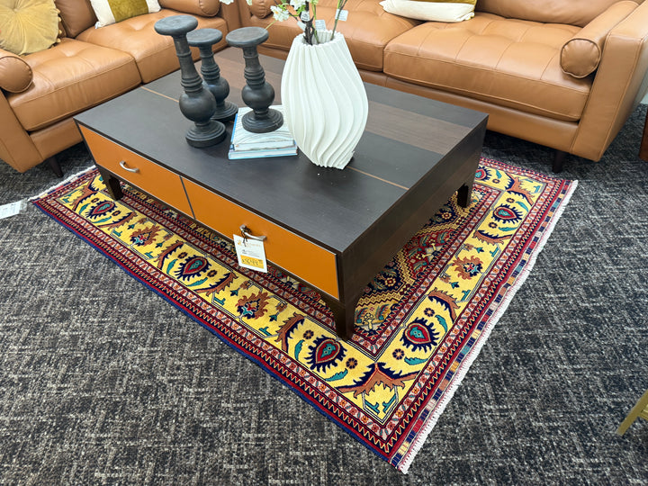 6.5' x 5' Ft. Spectacular Hand Knotted Veg Dyed Fine Maranous Wool Afghan Area Rug BR927