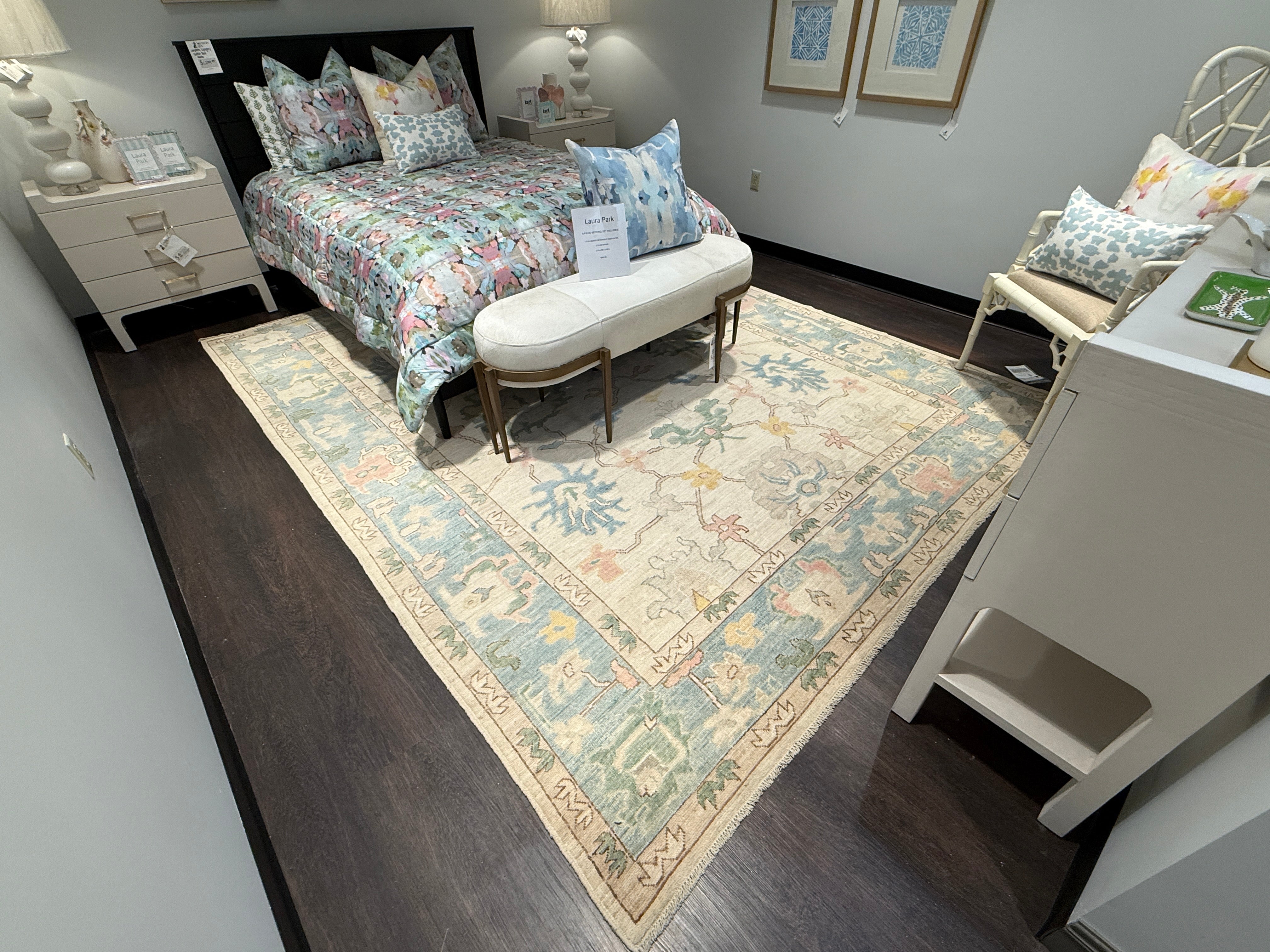 9’x11’ Ft. Turkish Bohemian Oushak Contemporary Hand Knotted Wool Area Rug - BR2520