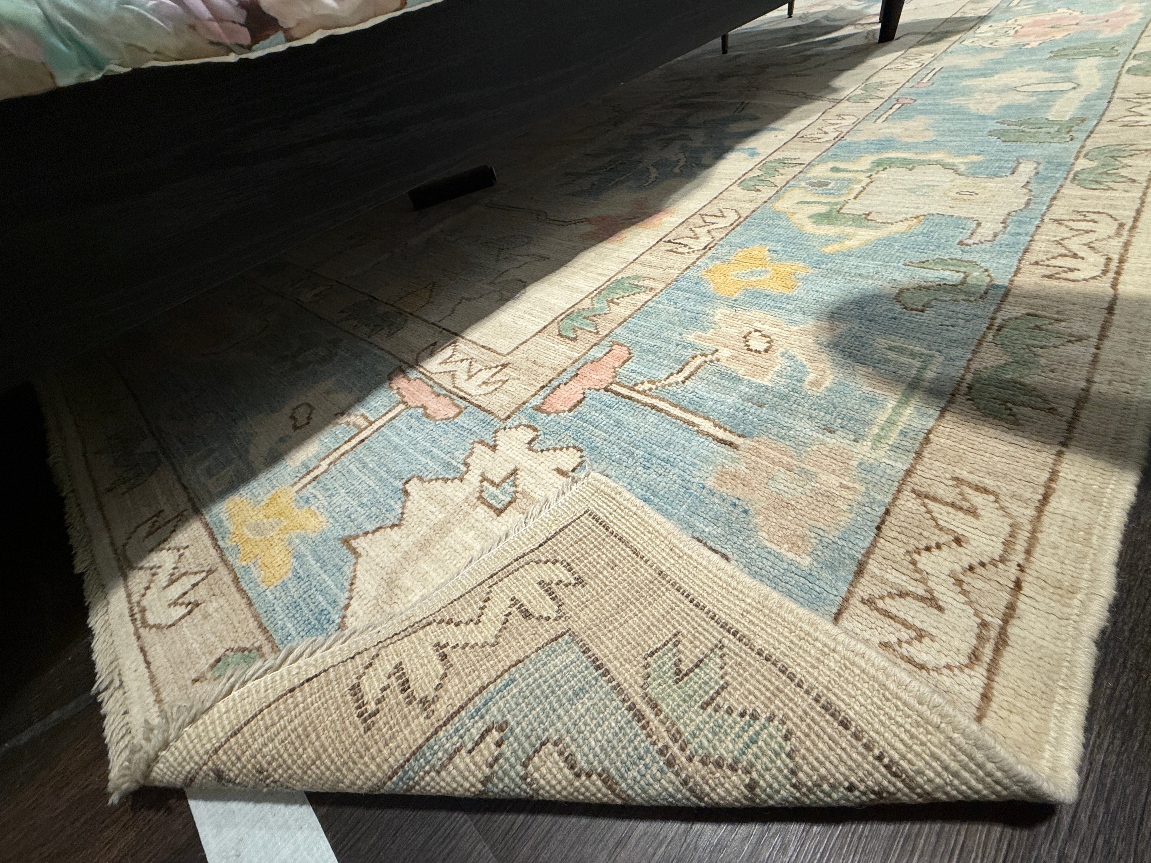 9’x11’ Ft. Turkish Bohemian Oushak Contemporary Hand Knotted Wool Area Rug - BR2520