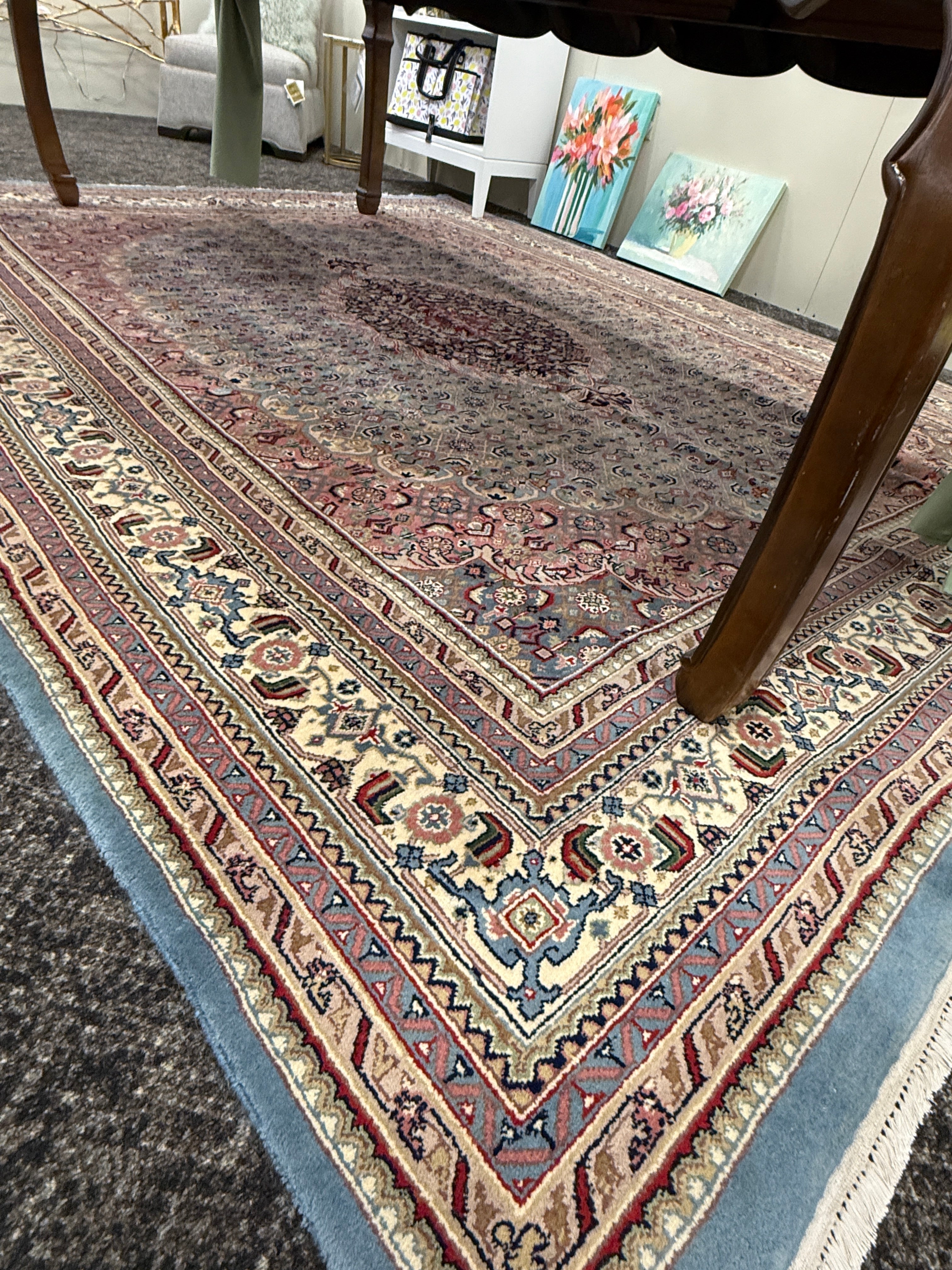 10' x 8' Ft. Authentic Persian Bijar Mahi Design Hand Knotted Fine Wool Large Area Rug BR2505