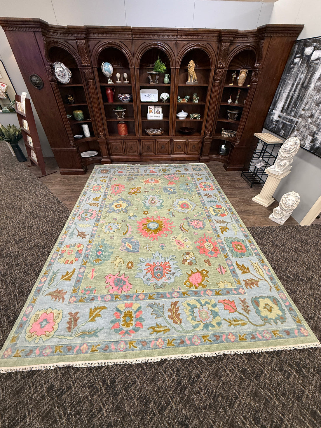 9’ x 12’ Ft. Stunning Turkish Bohemian Oushak Contemporary Hand Knotted Wool Area Rug - BR3045
