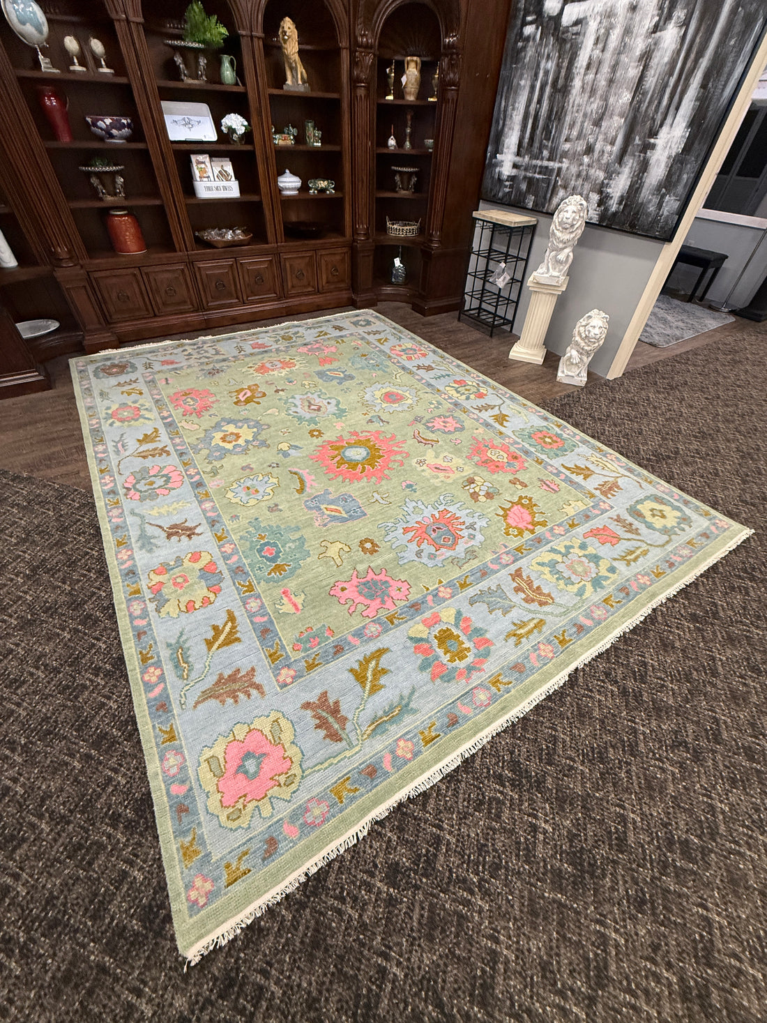 9’ x 12’ Ft. Stunning Turkish Bohemian Oushak Contemporary Hand Knotted Wool Area Rug - BR3045