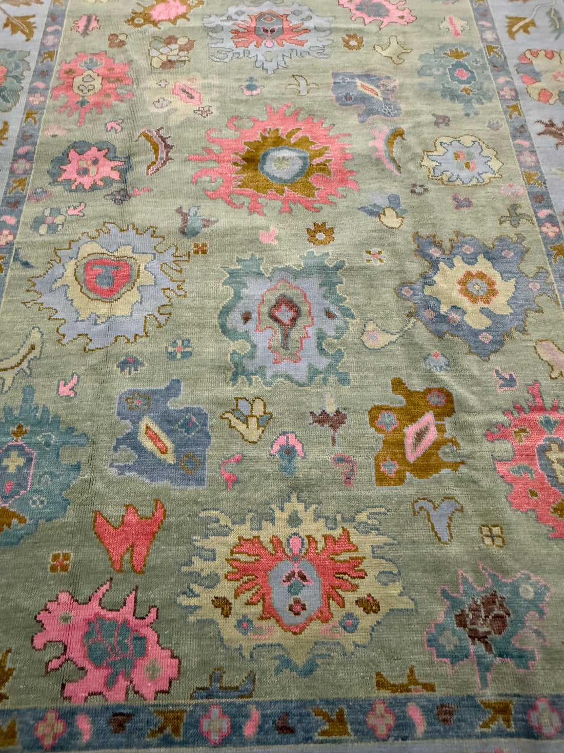 9’ x 12’ Ft. Stunning Turkish Bohemian Oushak Contemporary Hand Knotted Wool Area Rug - BR3045