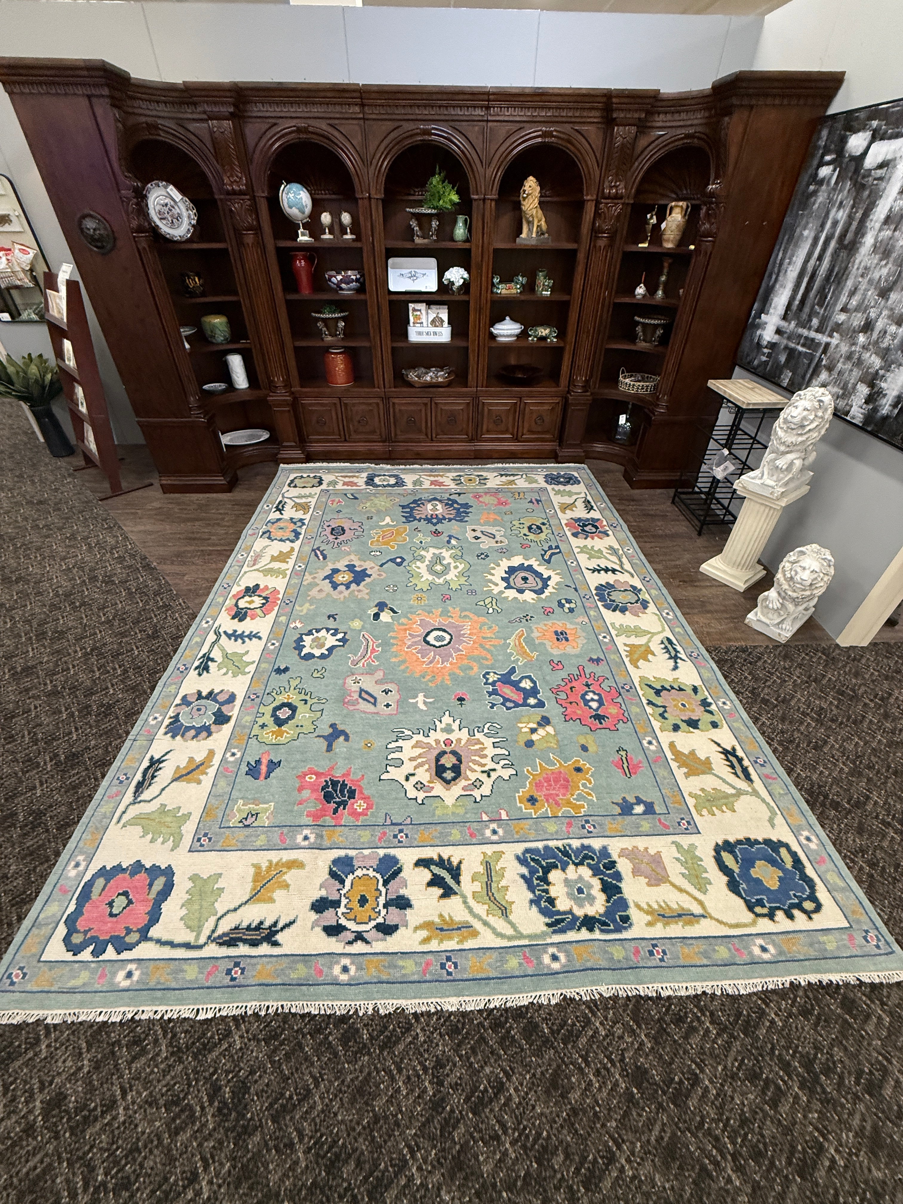 9’ x 12’ Ft. Stunning Turkish Bohemian Oushak Contemporary Hand Knotted Wool Area Rug - BR3043