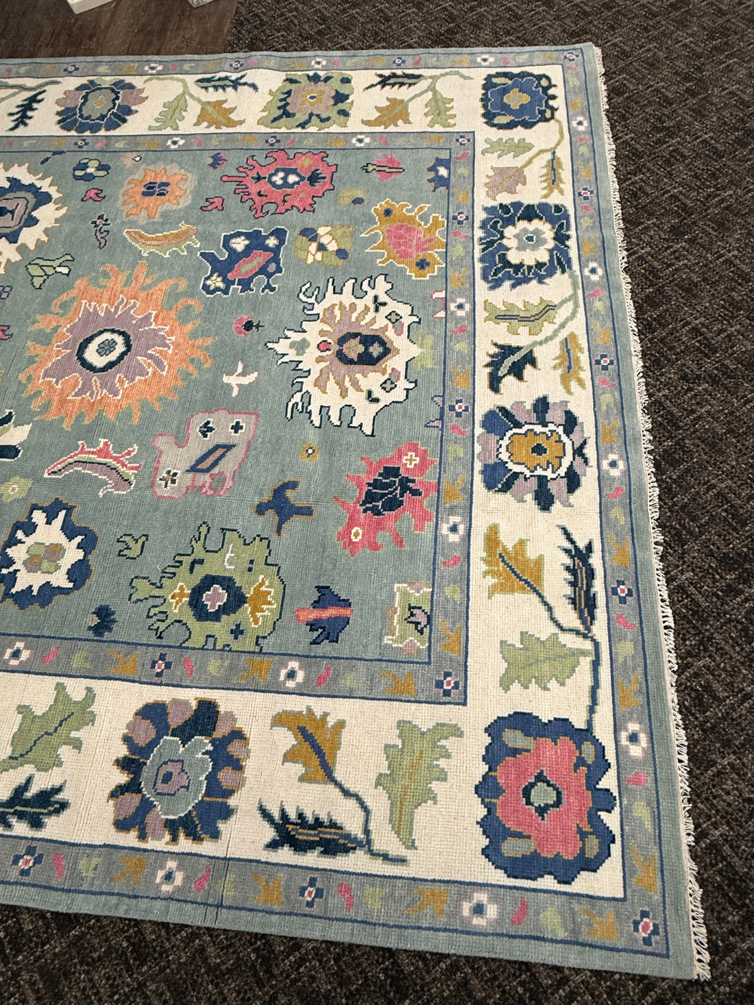 9’ x 12’ Ft. Stunning Turkish Bohemian Oushak Contemporary Hand Knotted Wool Area Rug - BR3043