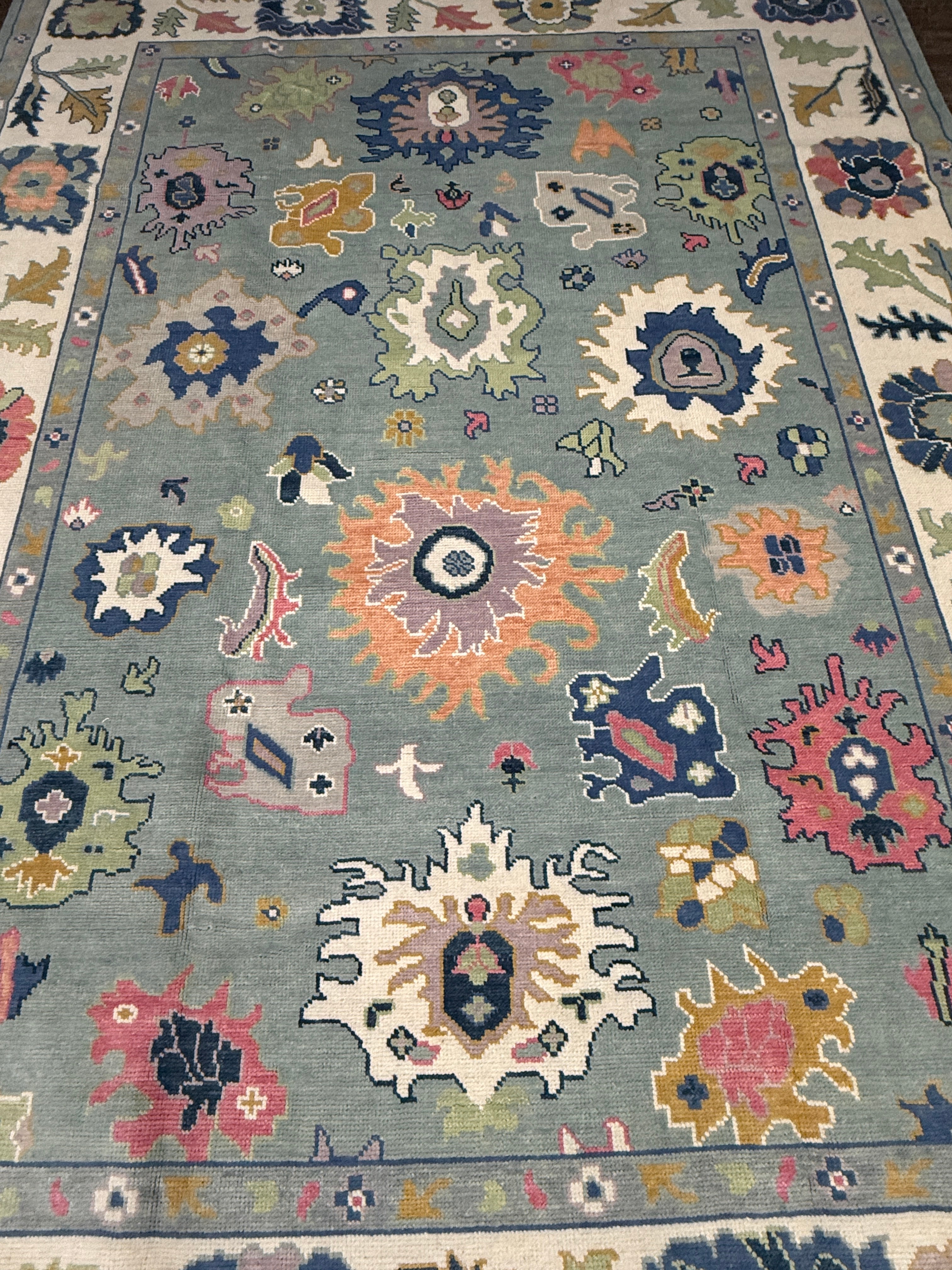 9’ x 12’ Ft. Stunning Turkish Bohemian Oushak Contemporary Hand Knotted Wool Area Rug - BR3043