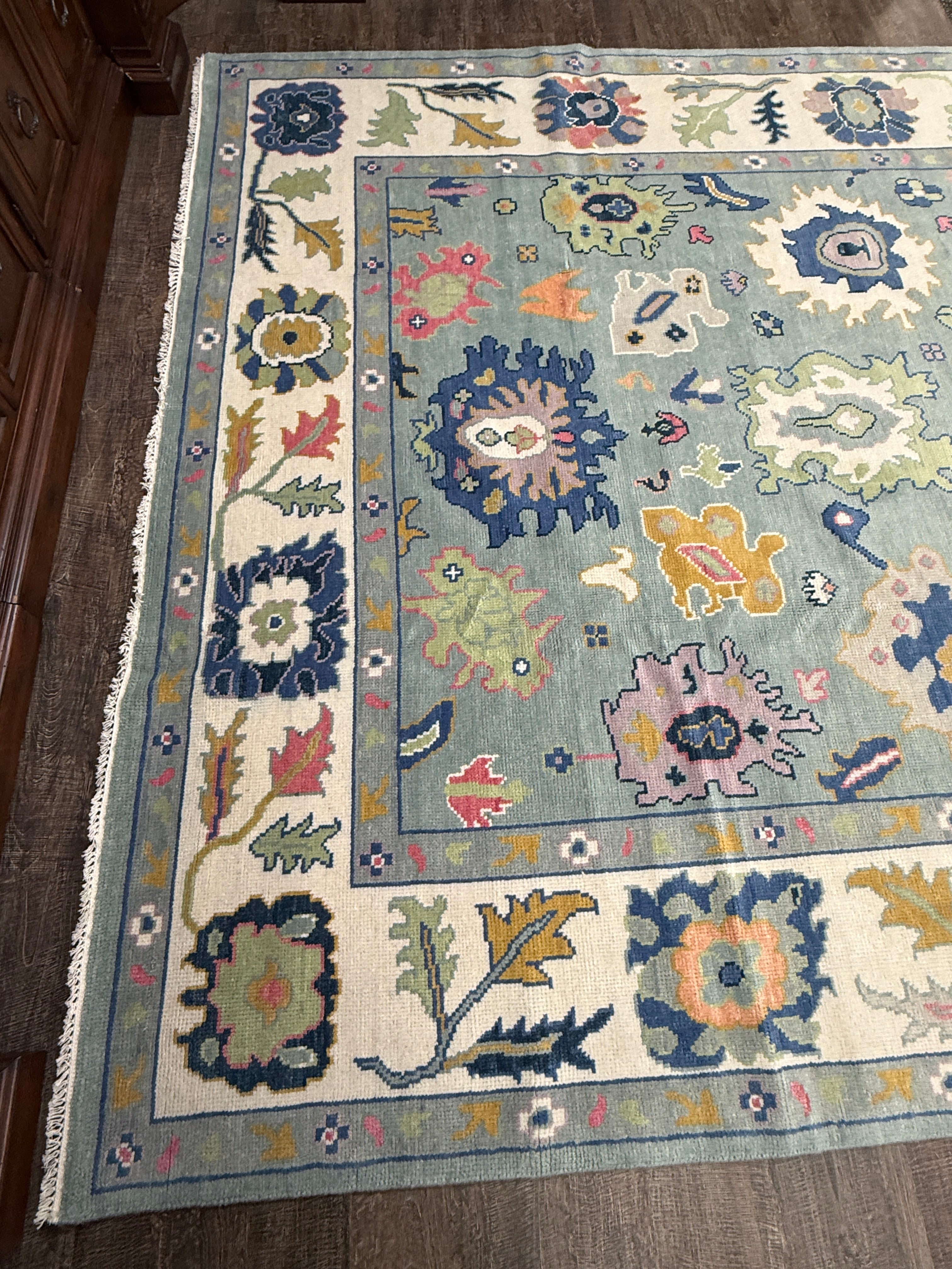 9’ x 12’ Ft. Stunning Turkish Bohemian Oushak Contemporary Hand Knotted Wool Area Rug - BR3043