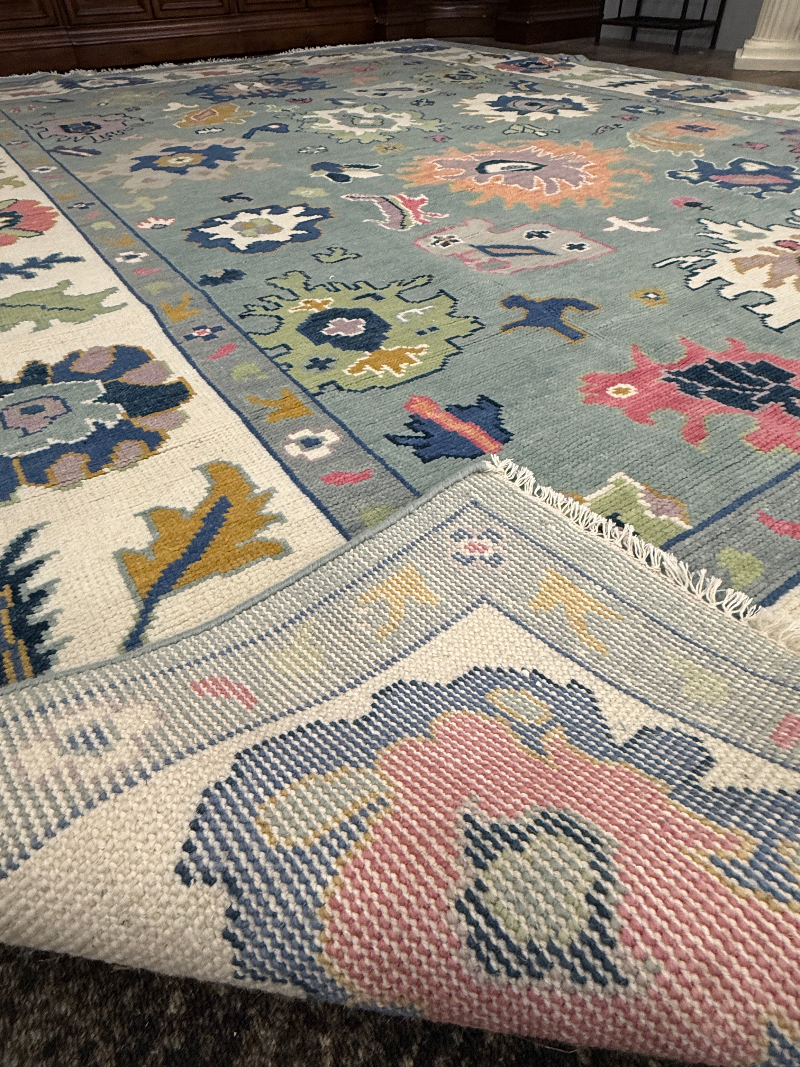 9’ x 12’ Ft. Stunning Turkish Bohemian Oushak Contemporary Hand Knotted Wool Area Rug - BR3043