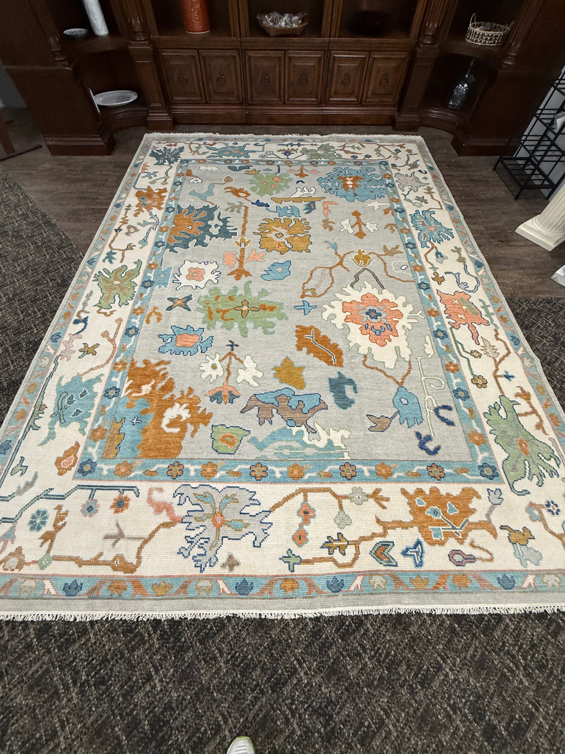 9’ x 12’ Ft. Stunning Turkish Bohemian Oushak Contemporary Hand Knotted Wool Area Rug - BR3044