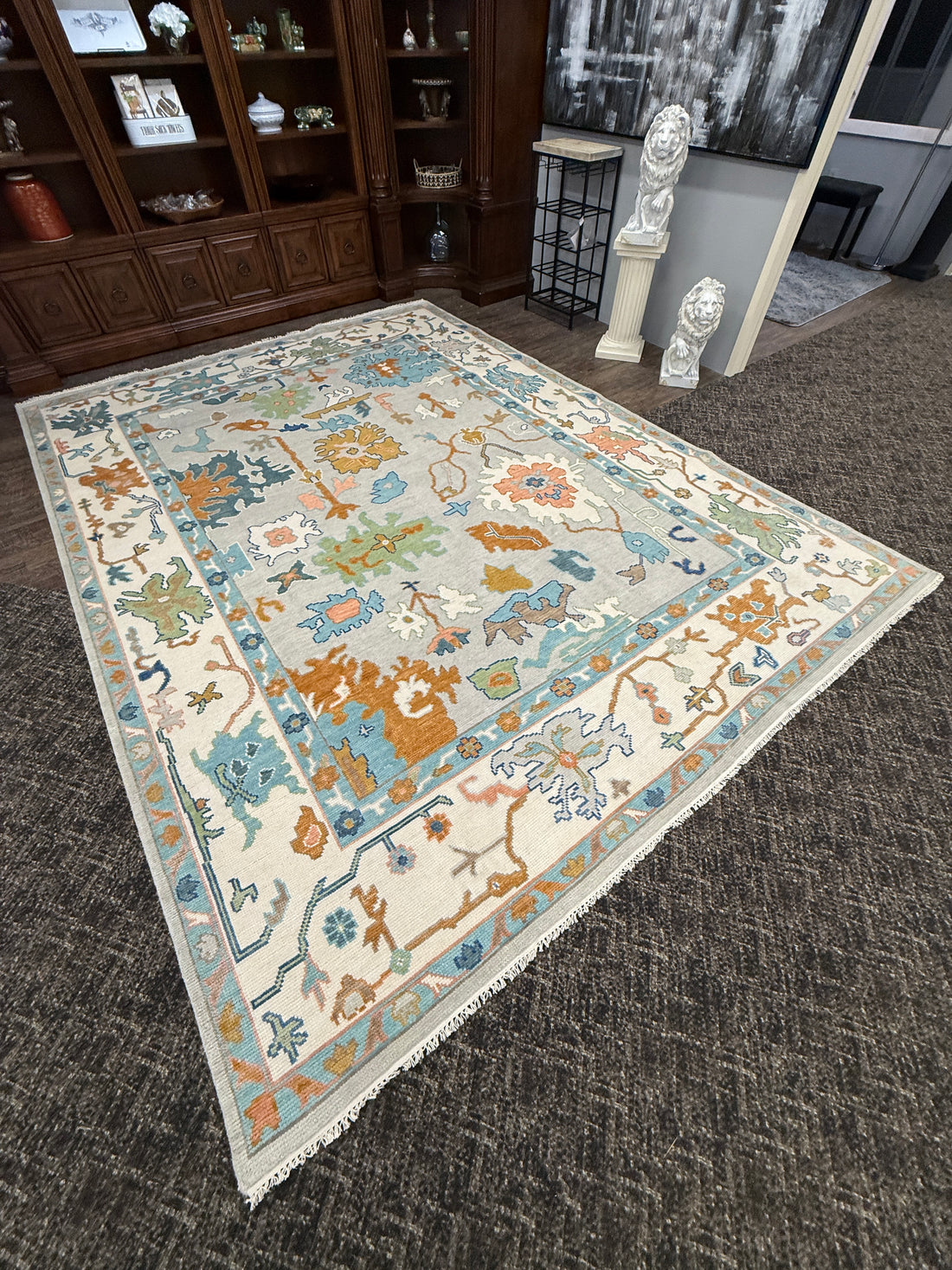 9’ x 12’ Ft. Stunning Turkish Bohemian Oushak Contemporary Hand Knotted Wool Area Rug - BR3044