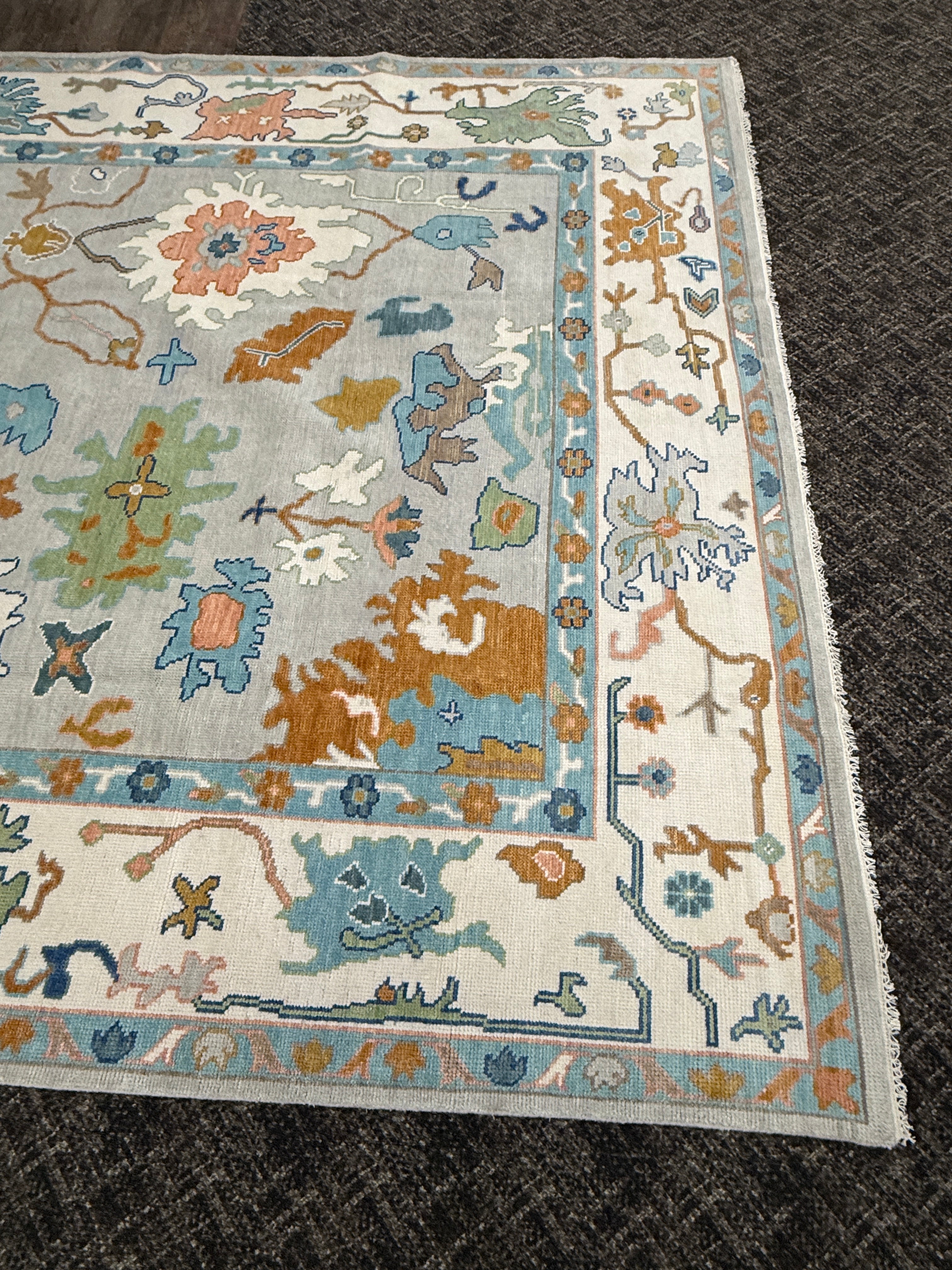 9’ x 12’ Ft. Stunning Turkish Bohemian Oushak Contemporary Hand Knotted Wool Area Rug - BR3044