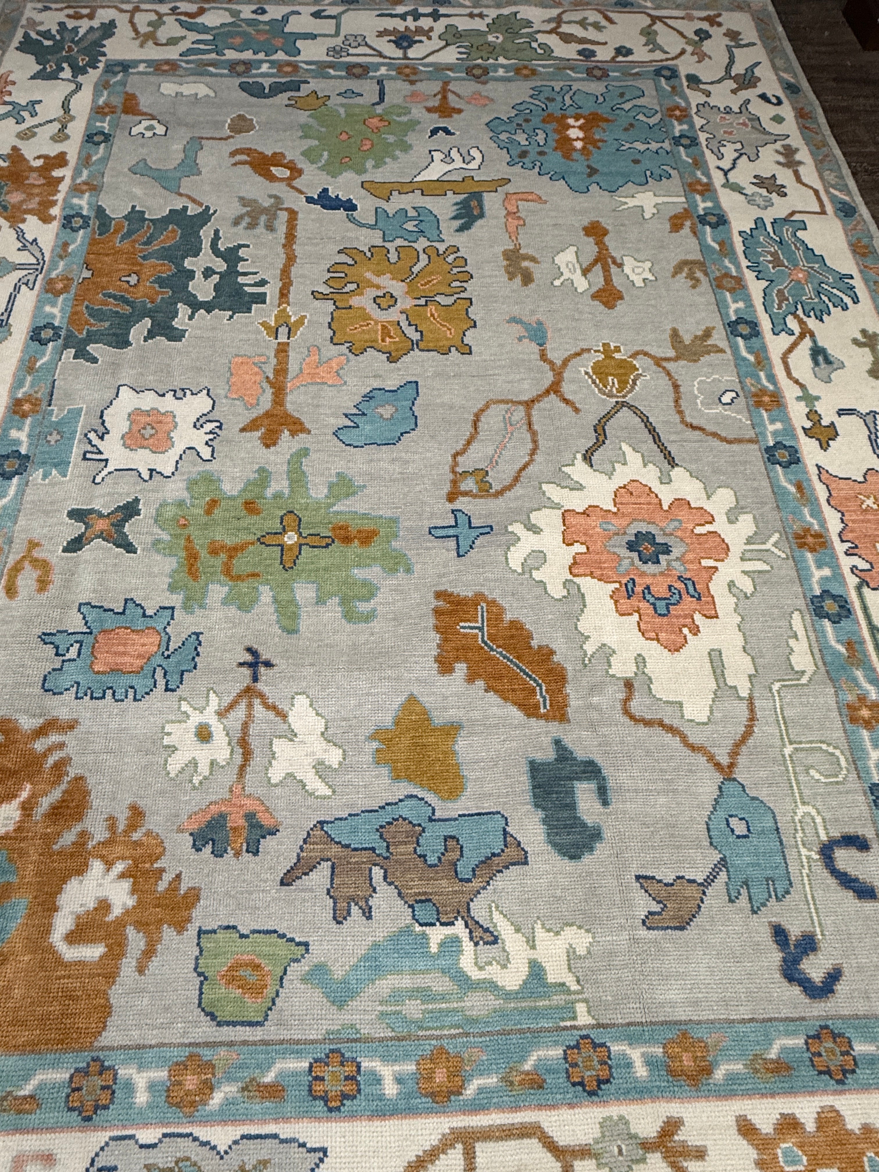 9’ x 12’ Ft. Stunning Turkish Bohemian Oushak Contemporary Hand Knotted Wool Area Rug - BR3044