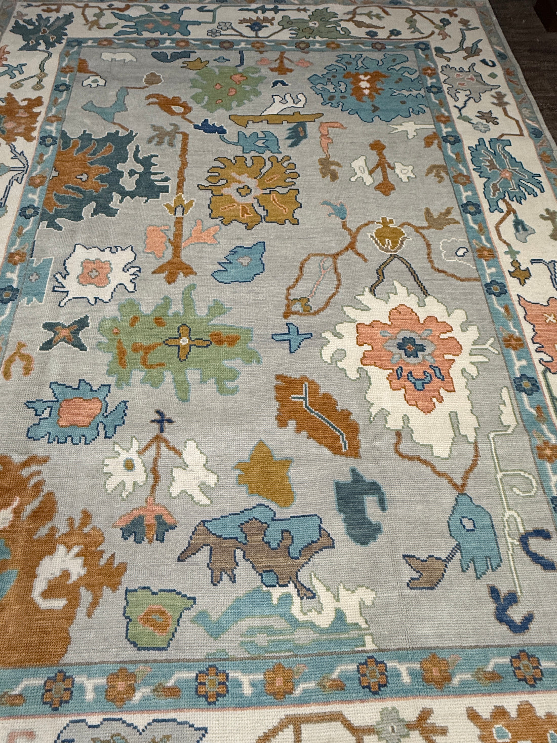 9’ x 12’ Ft. Stunning Turkish Bohemian Oushak Contemporary Hand Knotted Wool Area Rug - BR3044