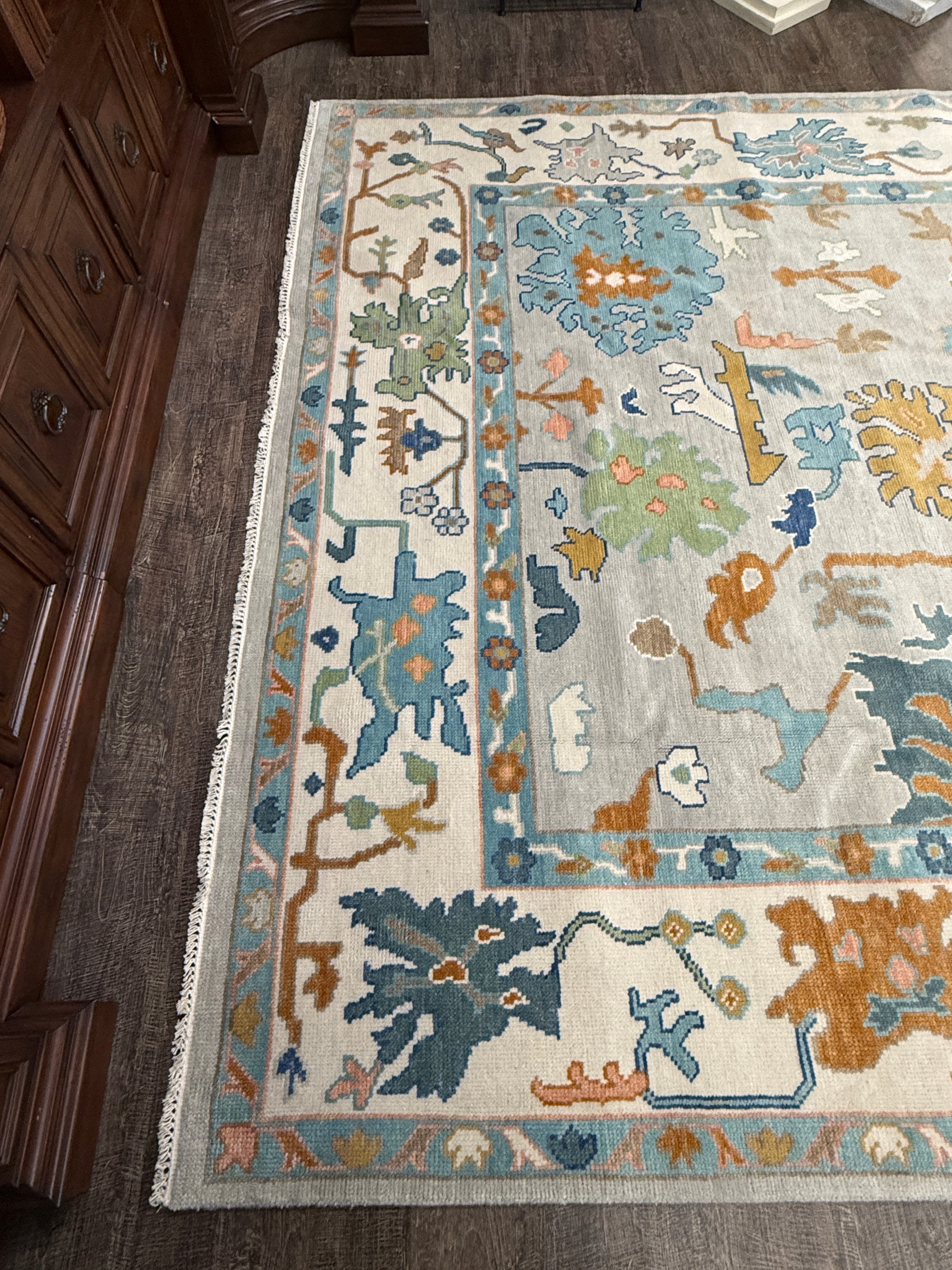 9’ x 12’ Ft. Stunning Turkish Bohemian Oushak Contemporary Hand Knotted Wool Area Rug - BR3044