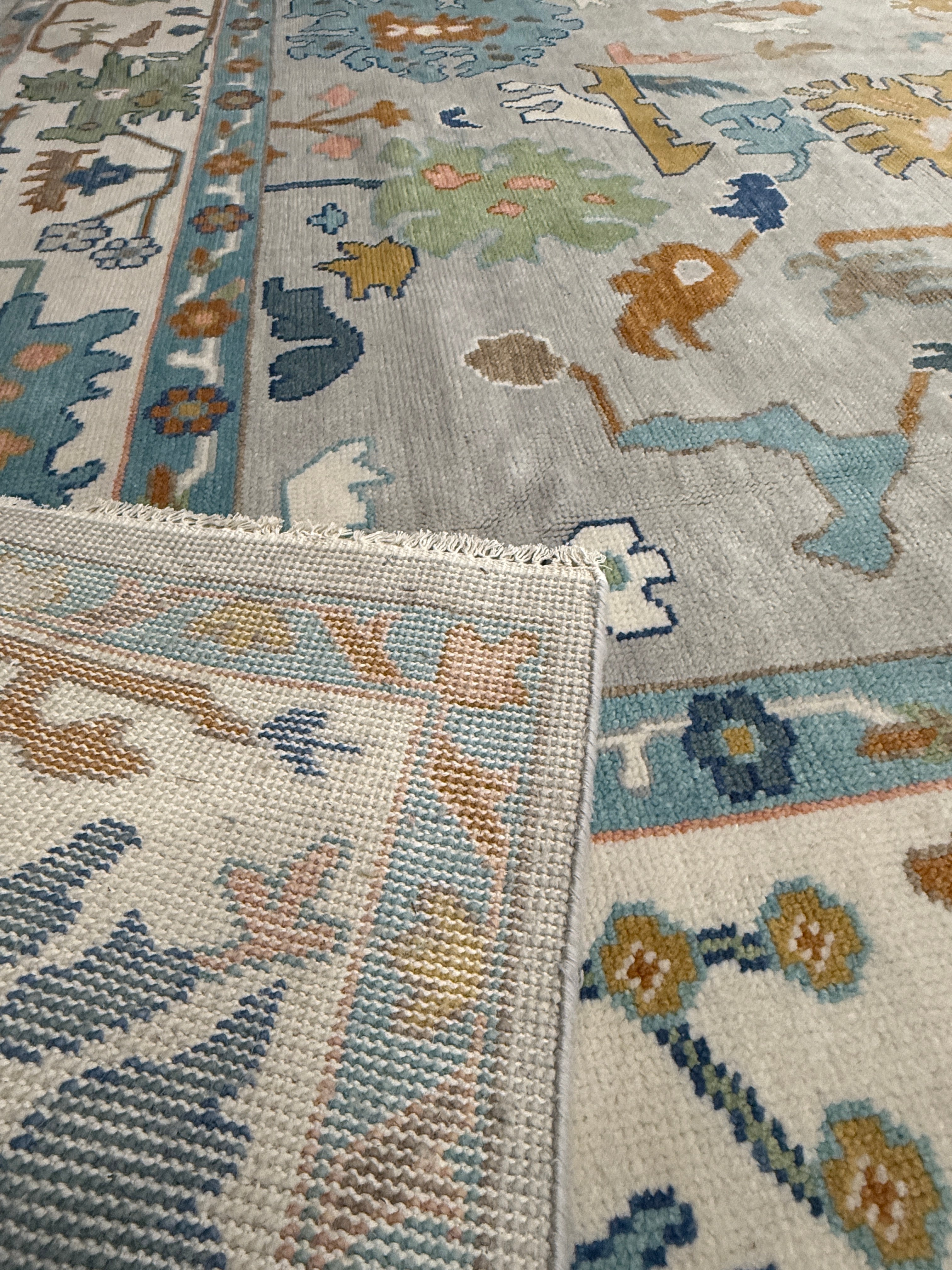 9’ x 12’ Ft. Stunning Turkish Bohemian Oushak Contemporary Hand Knotted Wool Area Rug - BR3044