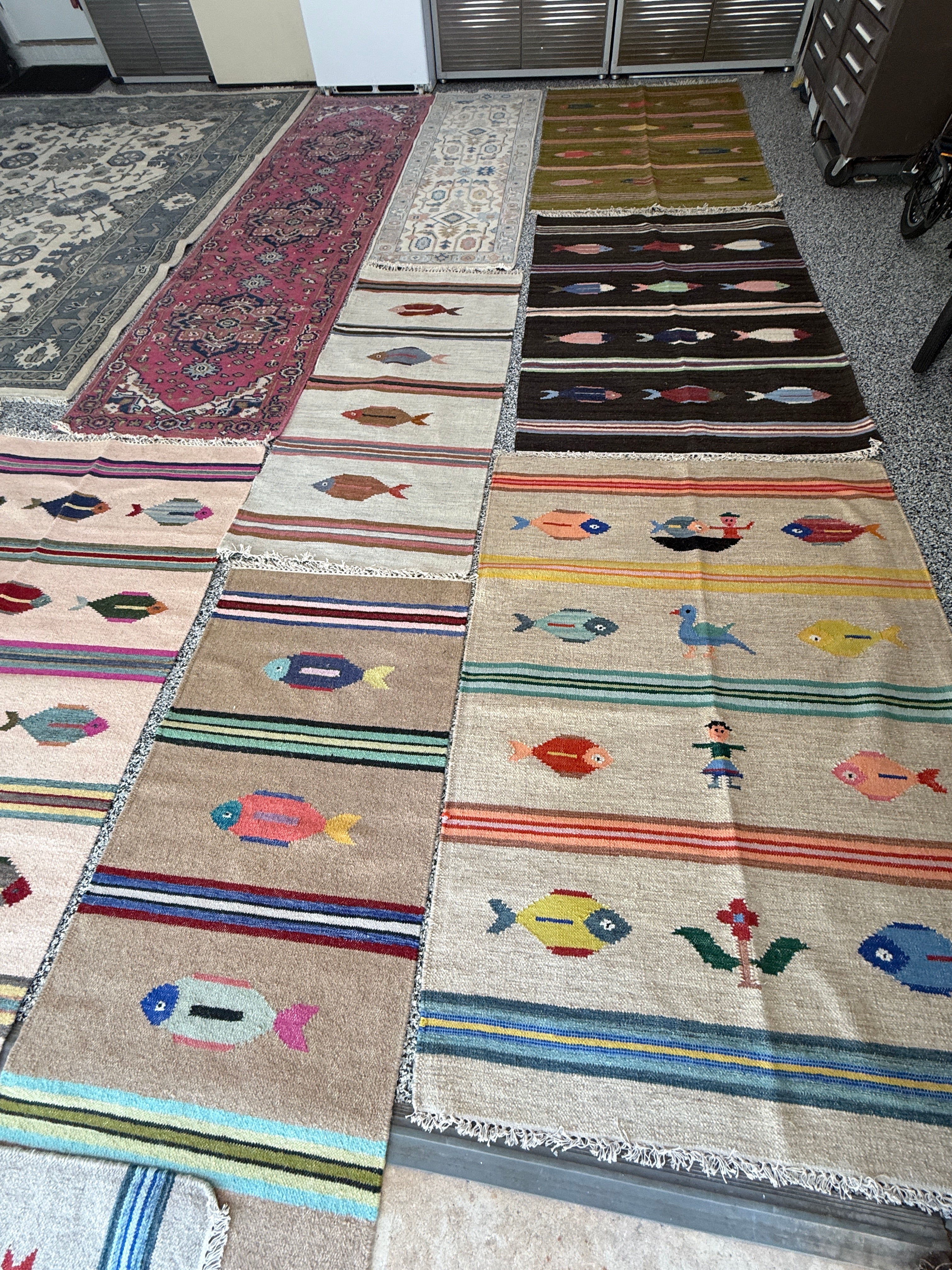 3' x 12' Ft. Stunning Contemporary Geometrical Turkish Oushak Bohemian Hand Knotted Wool Runner – BR3059