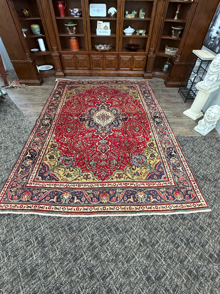 9'X12' Ft. Authentic Persian Vintage Fine Hand Knotted Tree of Life Medallion Area Rug BR317