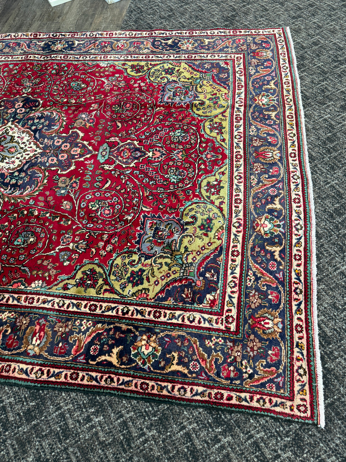 9'X12' Ft. Authentic Persian Vintage Fine Hand Knotted Tree of Life Medallion Area Rug BR317